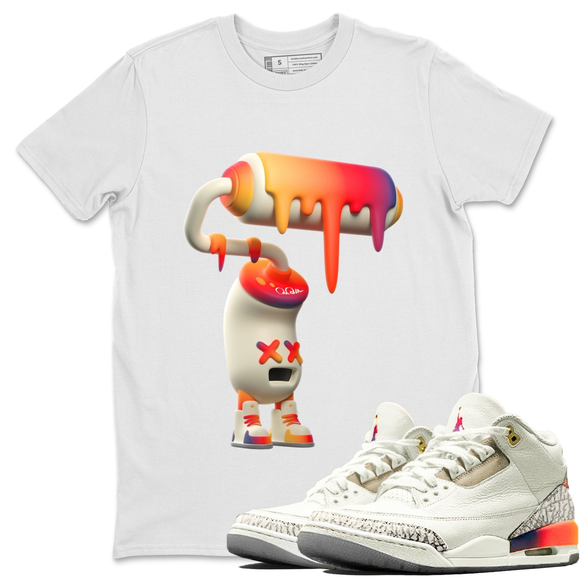 3D Paint Roller snkmatch Tee - Air Jordan 3 J Balvin