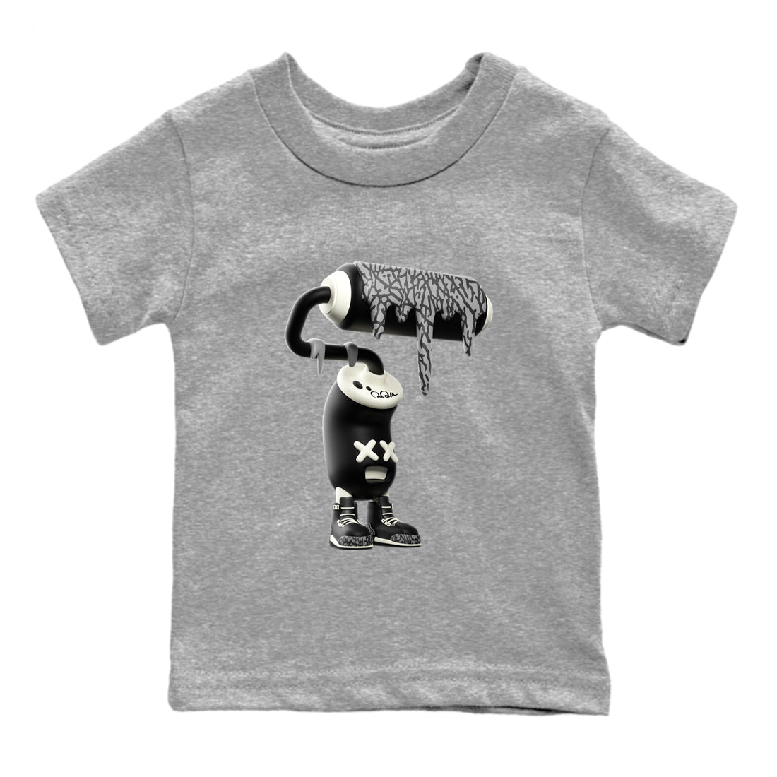 3D Paint Roller snkmatch Tee Kids - Air Jordan 3 Off Noir
