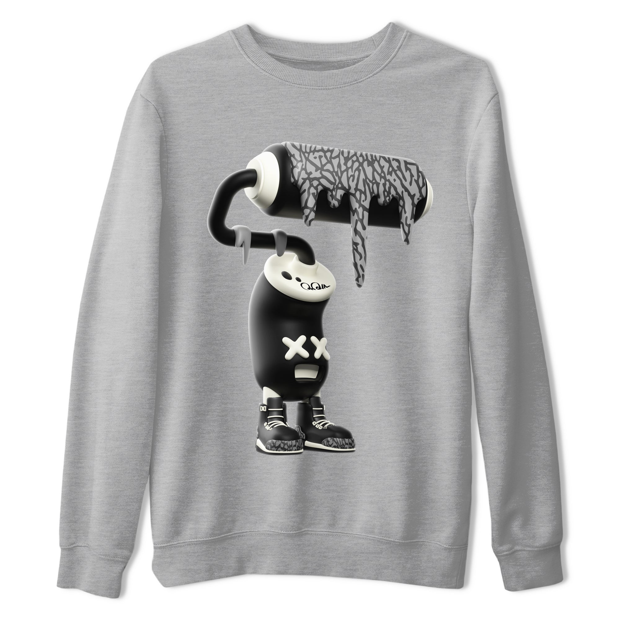 3D Paint Roller snkmatch Tee - Air Jordan 3 Off Noir