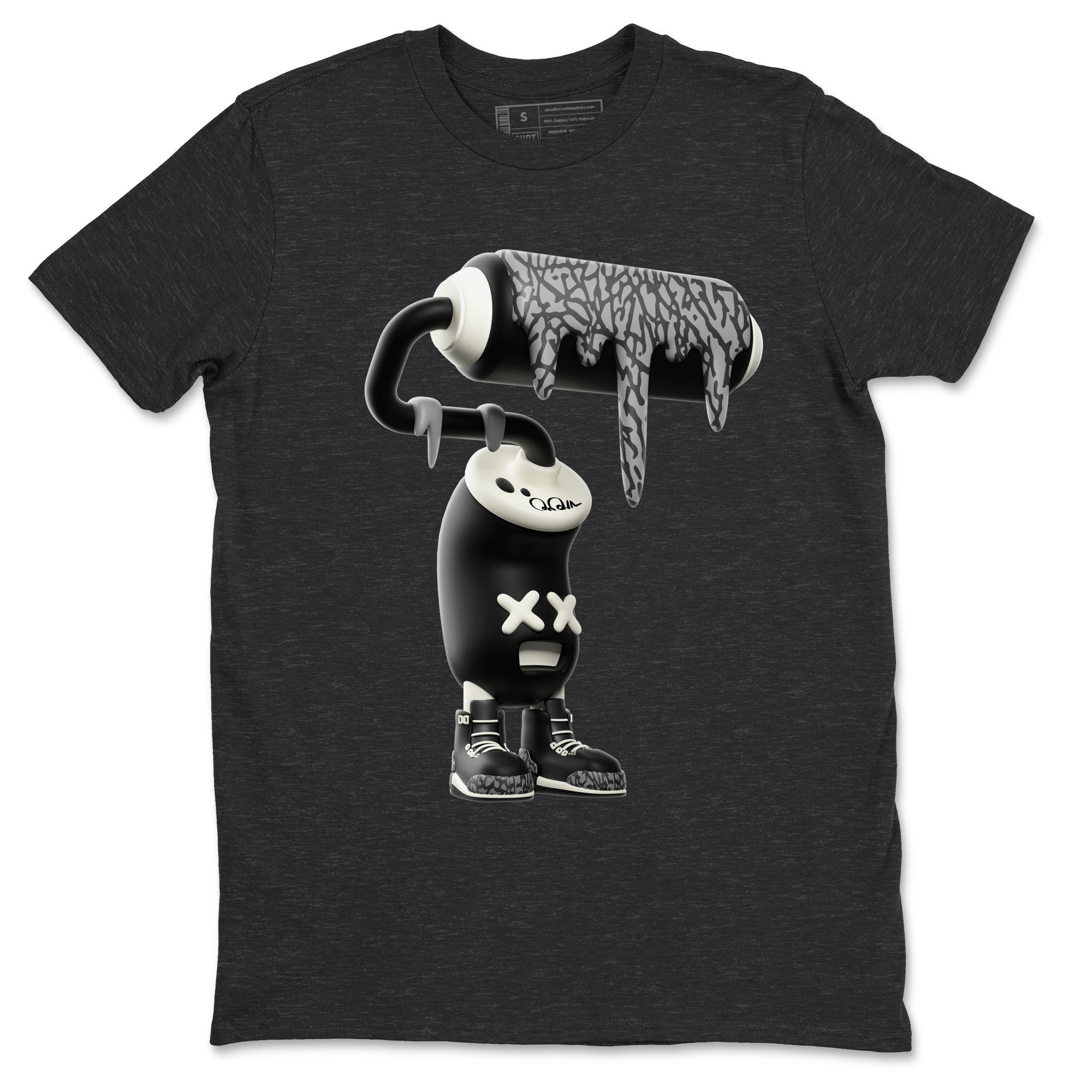 3D Paint Roller snkmatch Tee - Air Jordan 3 Off Noir