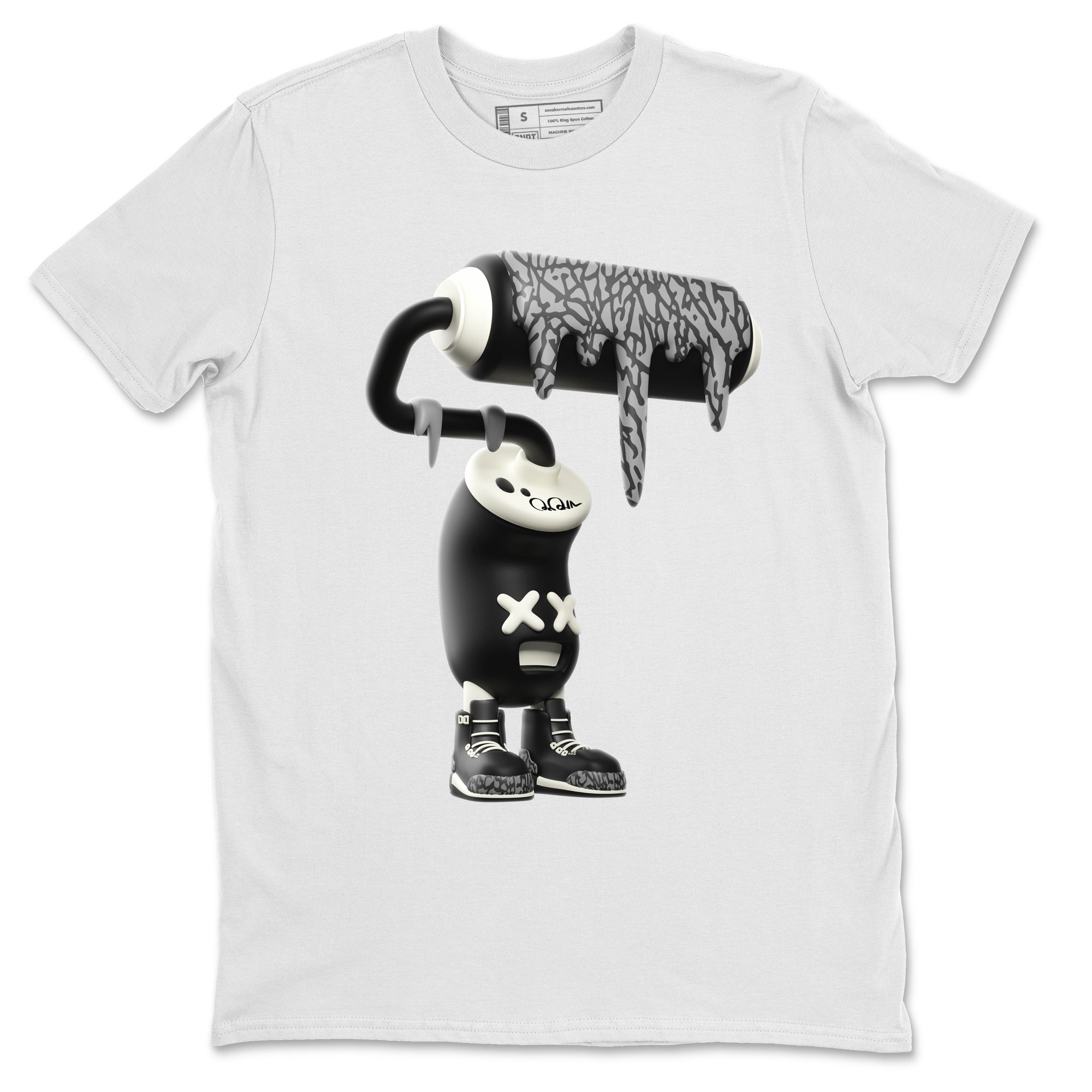 3D Paint Roller snkmatch Tee - Air Jordan 3 Off Noir
