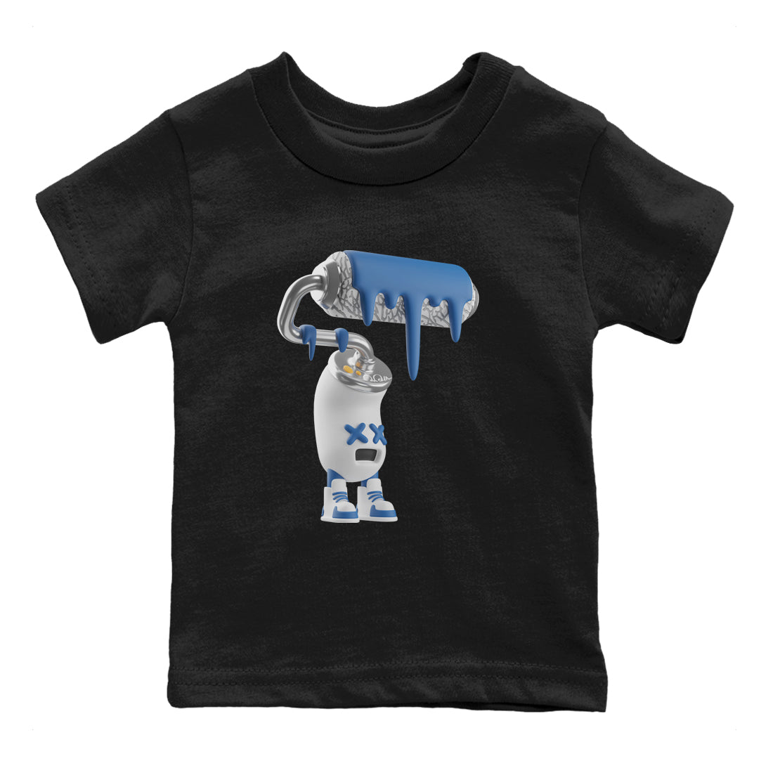 3D Paint Roller Kids Tops - Air Jordan 3 Wizards