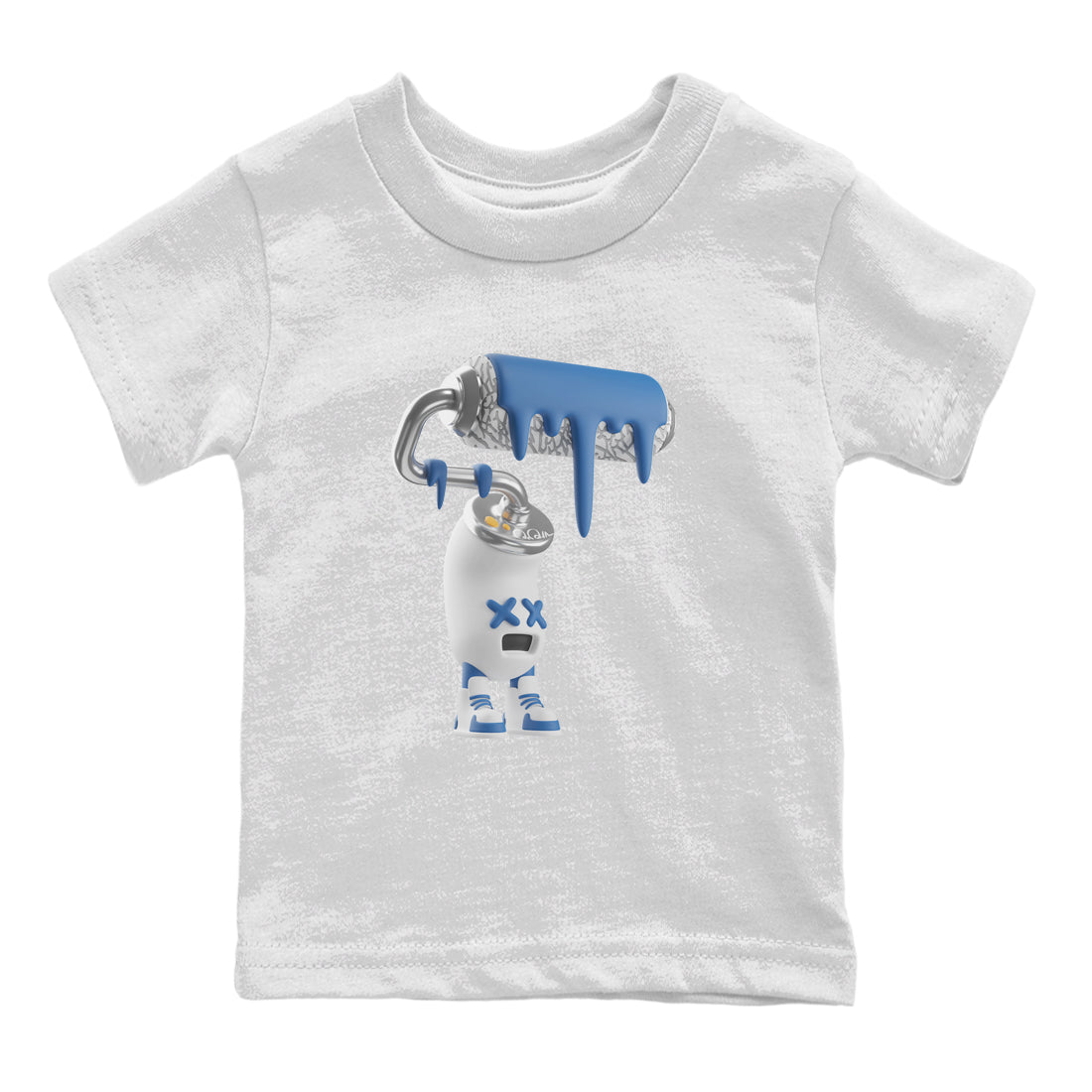 3D Paint Roller Kids Tops - Air Jordan 3 Wizards