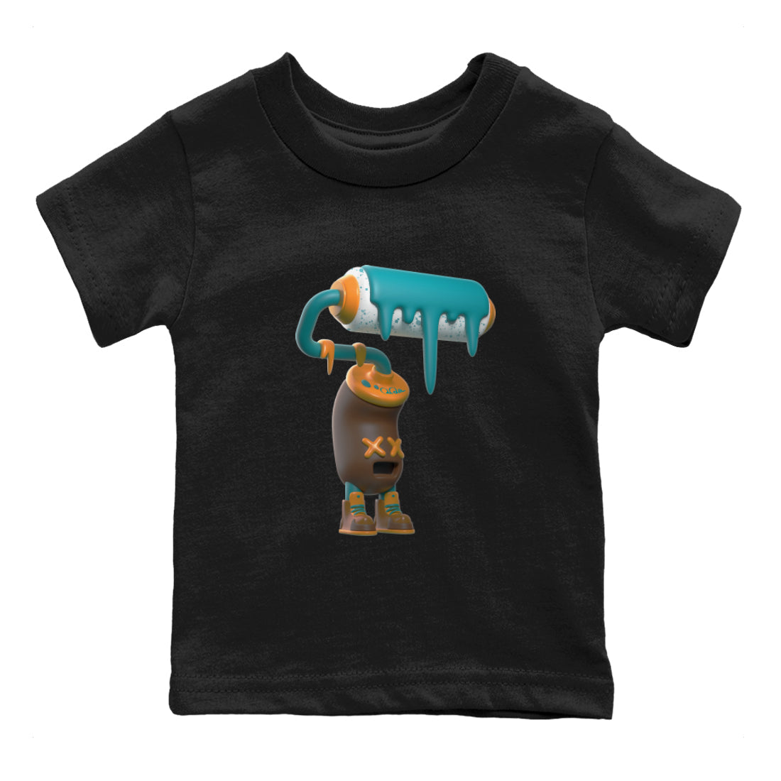 3D Paint Roller snkmatch Tee Kids - Air Jordan 4 Cacao Wow