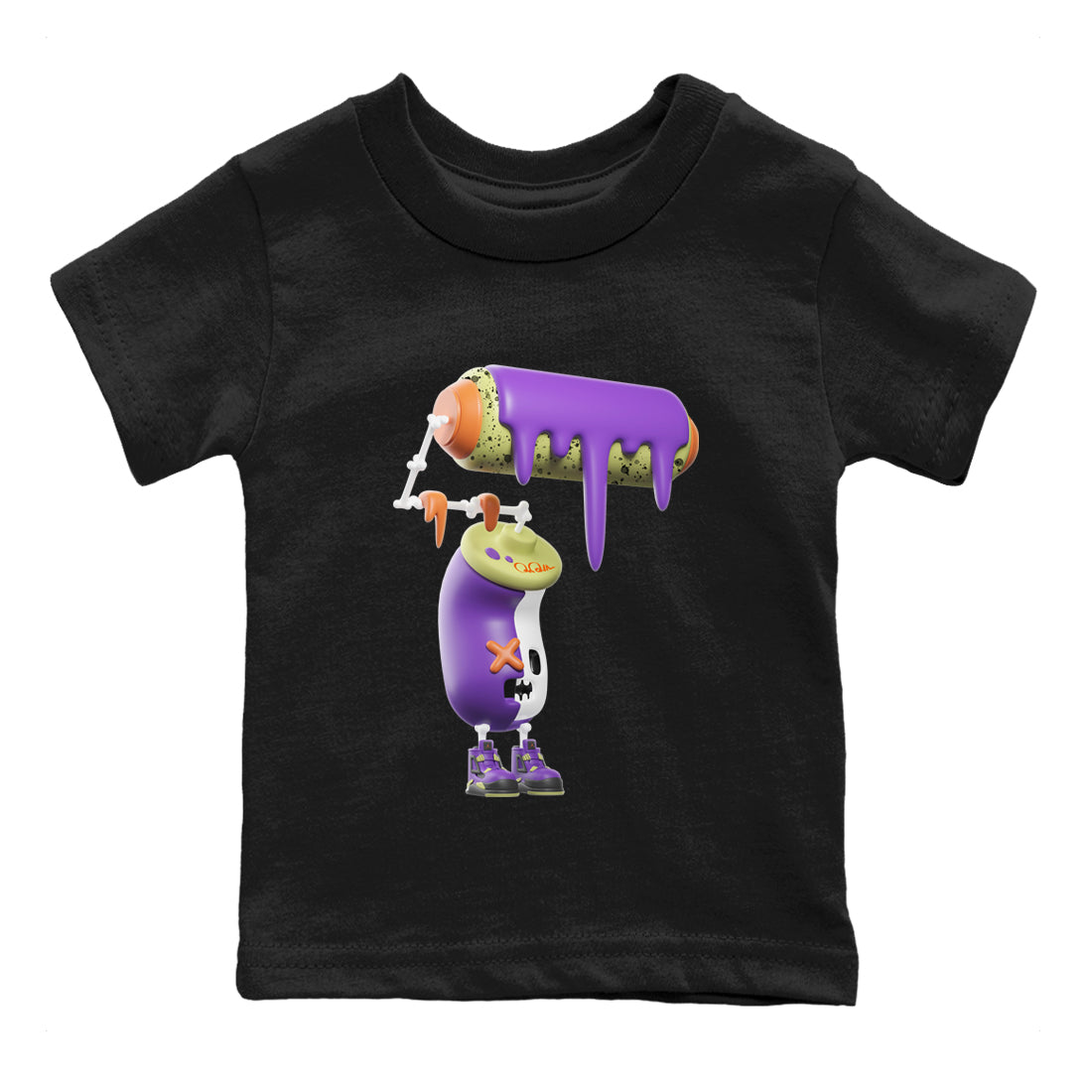 3D Paint Roller snkmatch Tee Kids - Air Jordan 4 Canyon Purple