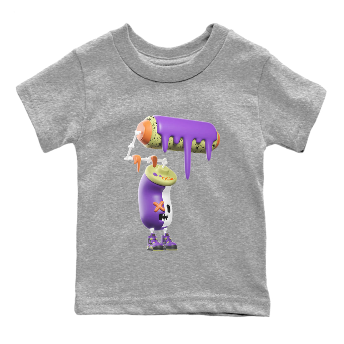 3D Paint Roller snkmatch Tee Kids - Air Jordan 4 Canyon Purple