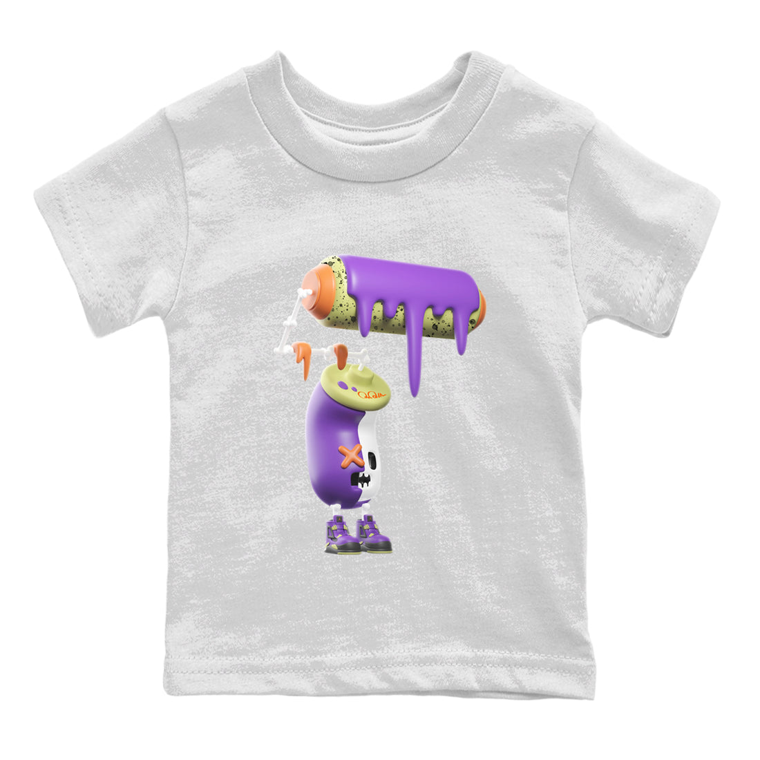 3D Paint Roller snkmatch Tee Kids - Air Jordan 4 Canyon Purple
