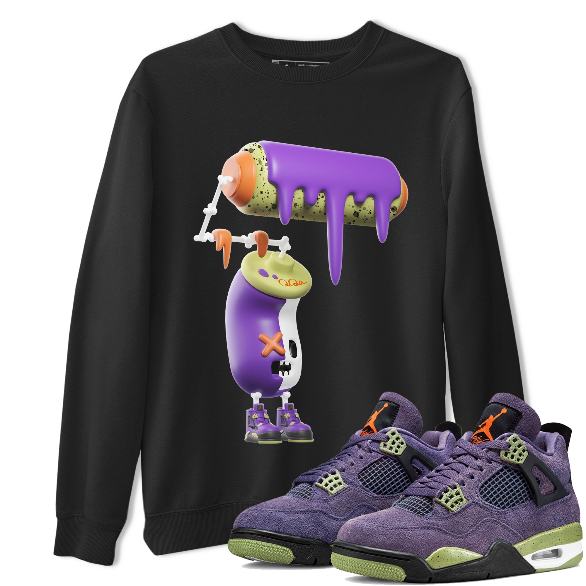 3D Paint Roller snkmatch Tee - Air Jordan 4 Canyon Purple