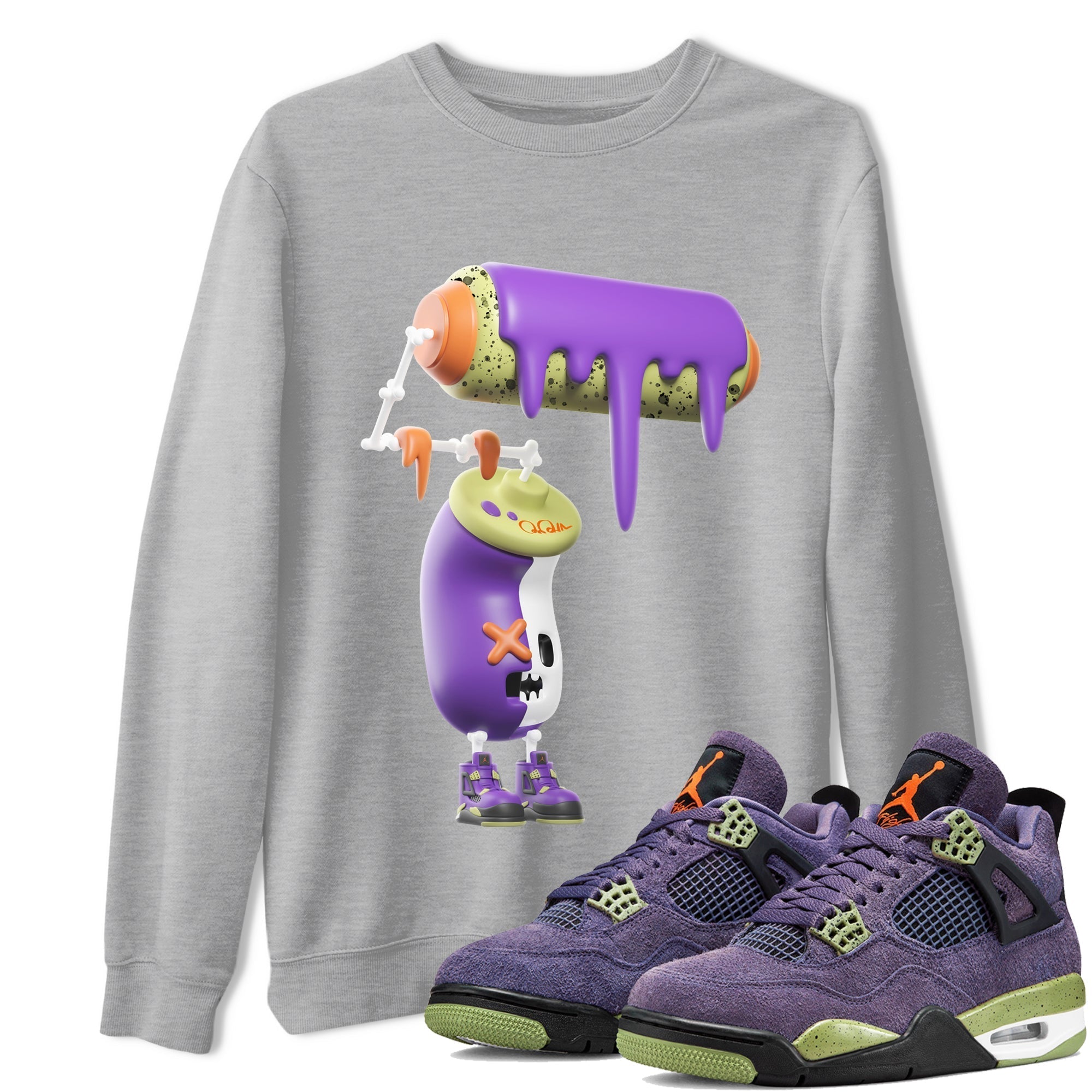 3D Paint Roller snkmatch Tee - Air Jordan 4 Canyon Purple