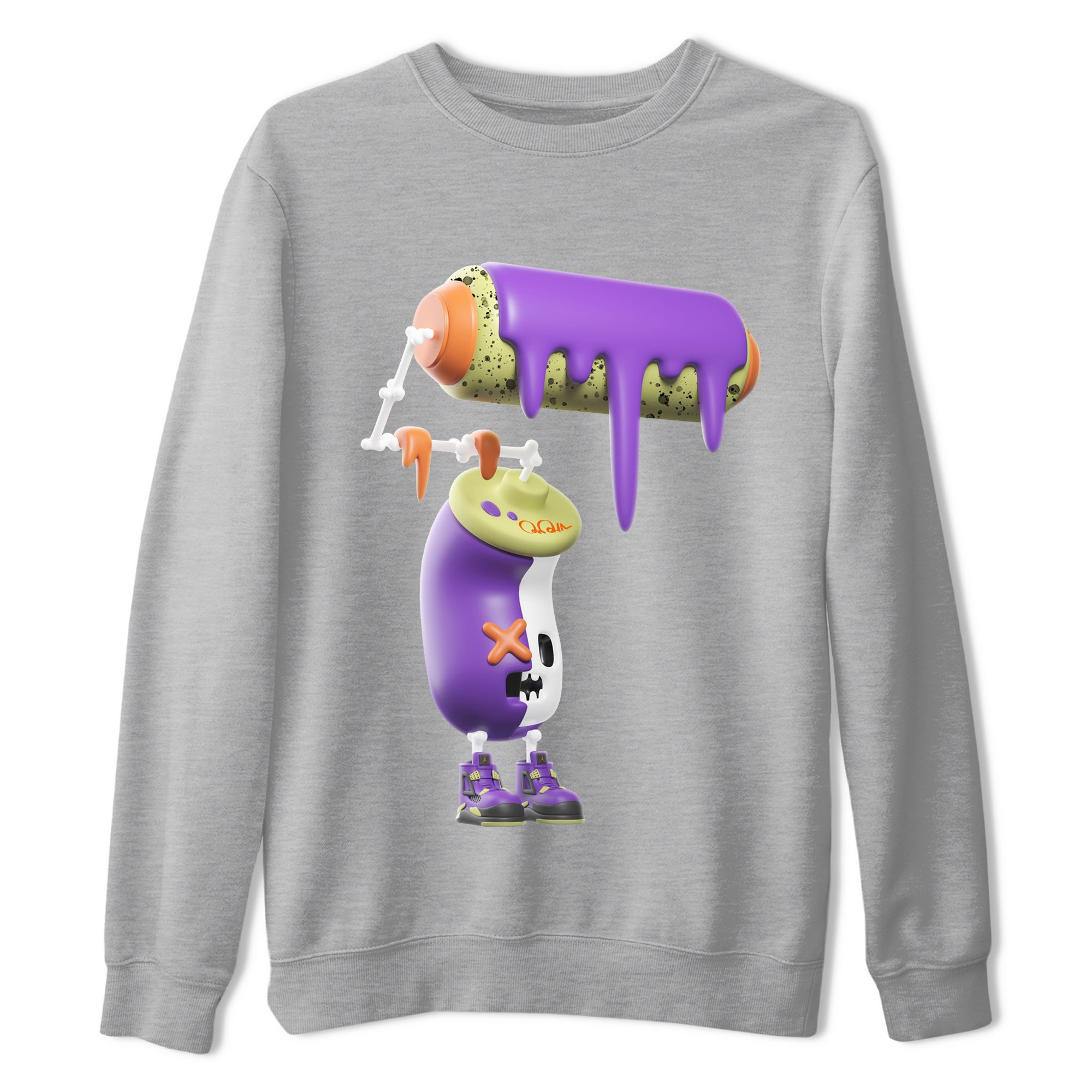 3D Paint Roller snkmatch Tee - Air Jordan 4 Canyon Purple