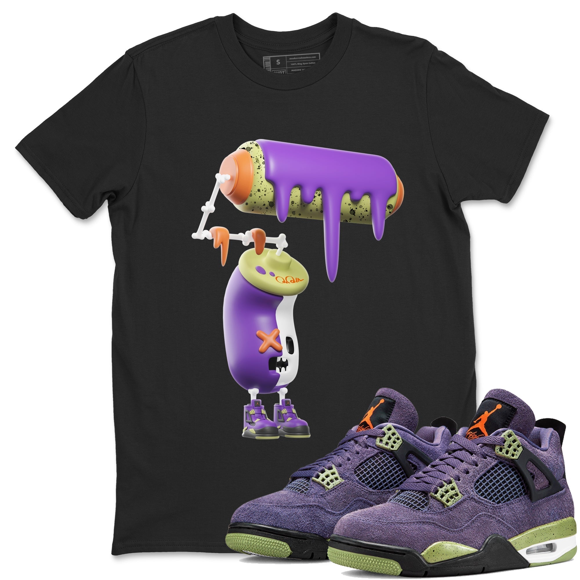 3D Paint Roller snkmatch Tee - Air Jordan 4 Canyon Purple