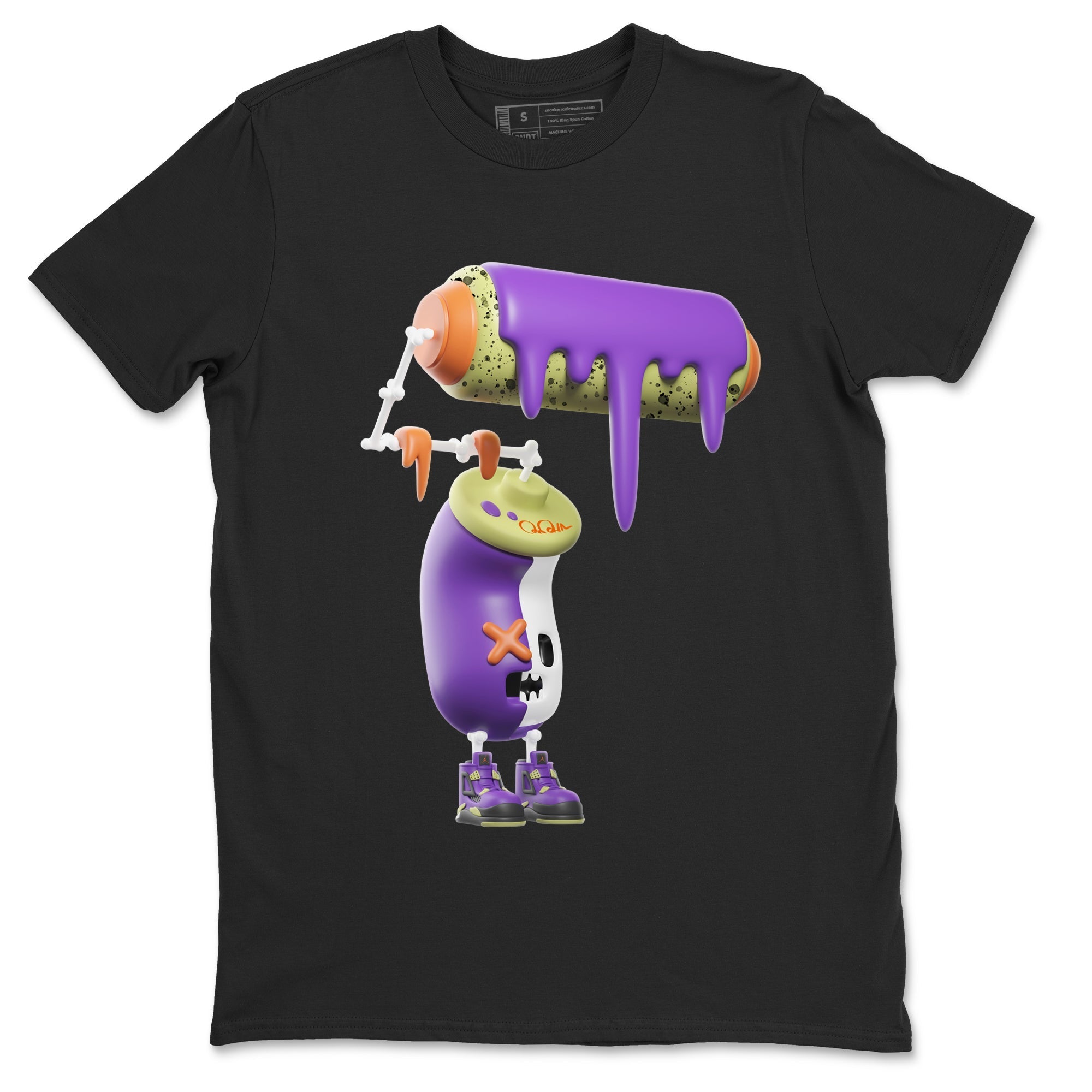 3D Paint Roller snkmatch Tee - Air Jordan 4 Canyon Purple