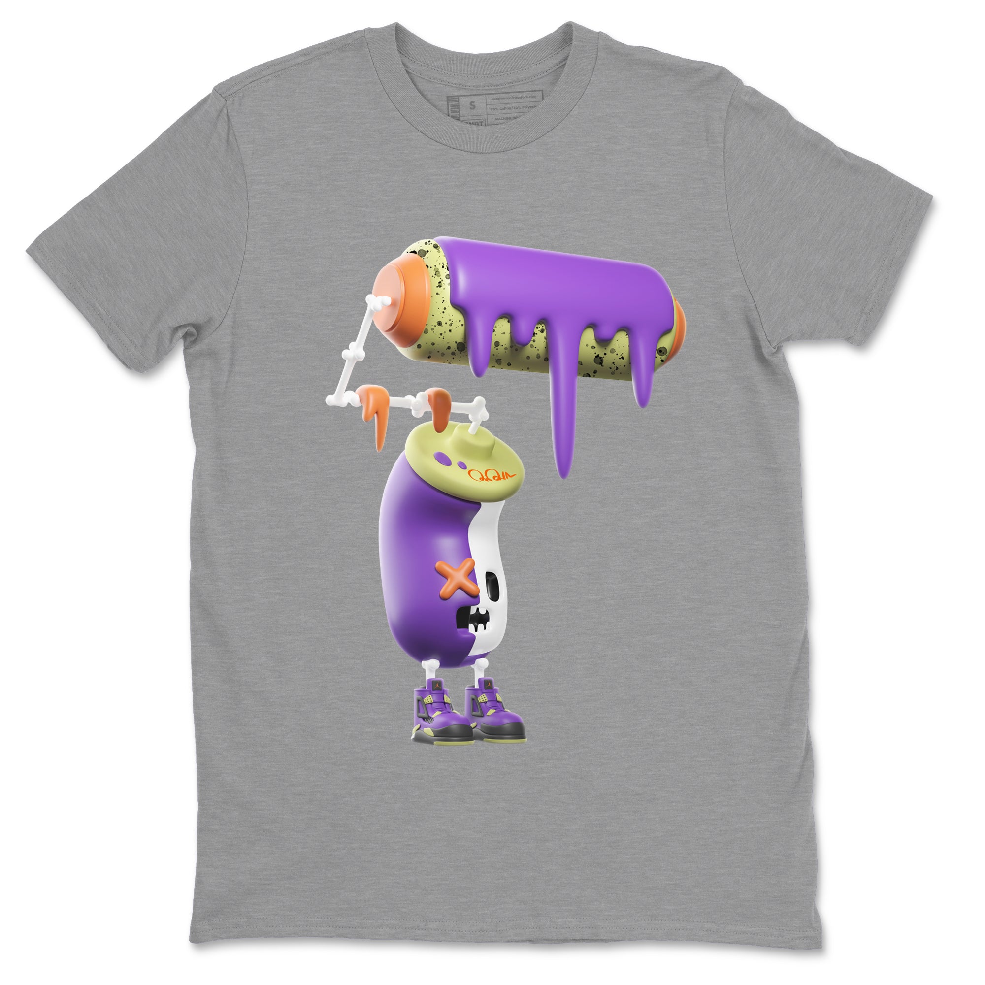 3D Paint Roller snkmatch Tee - Air Jordan 4 Canyon Purple