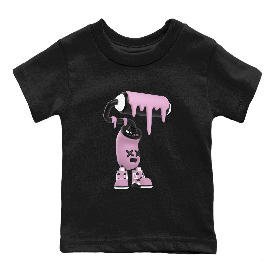 3D Paint Roller snkmatch Tees Kids - Air Jordan 4 Orchid