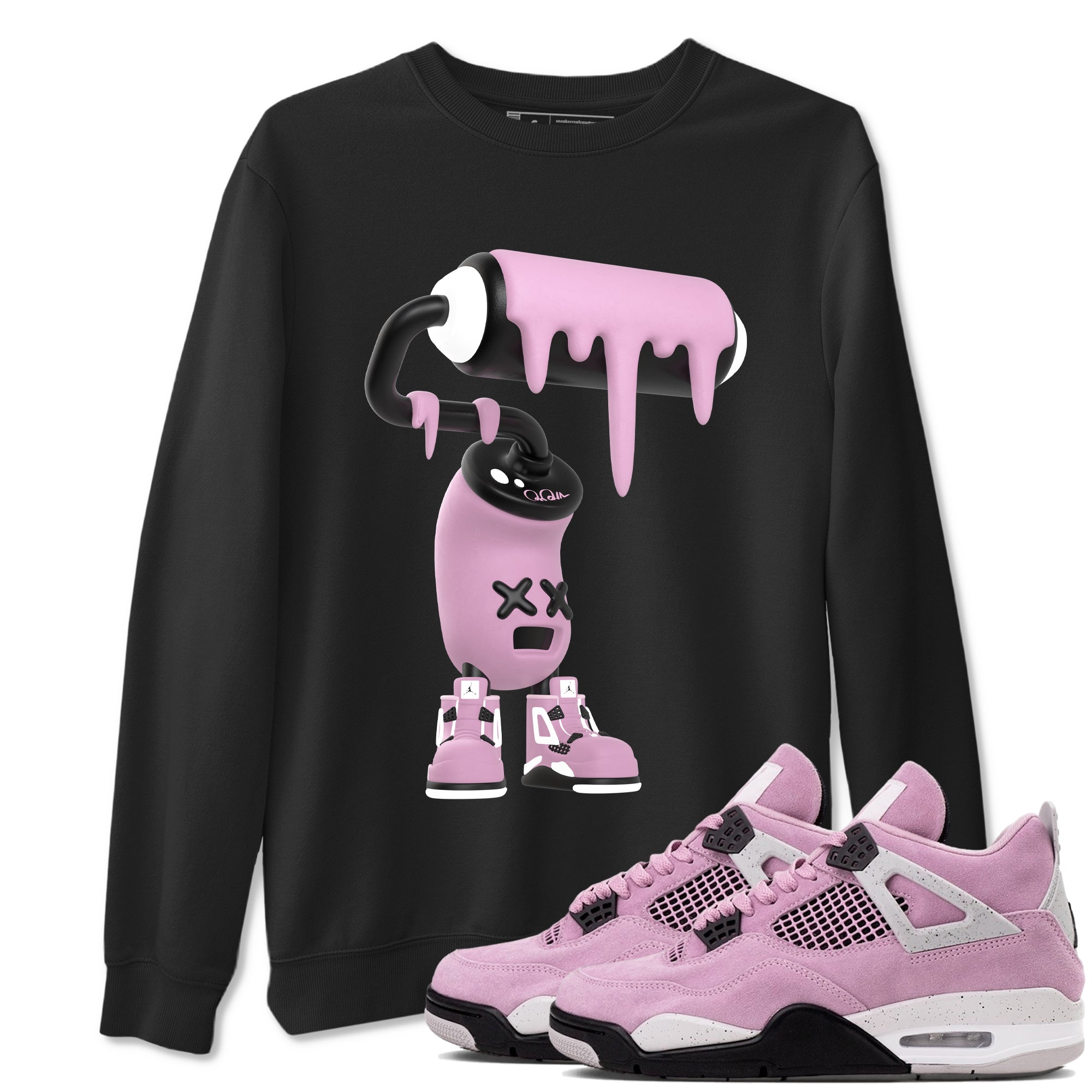 3D Paint Roller snkmatch Tees - Air Jordan 4 Orchid