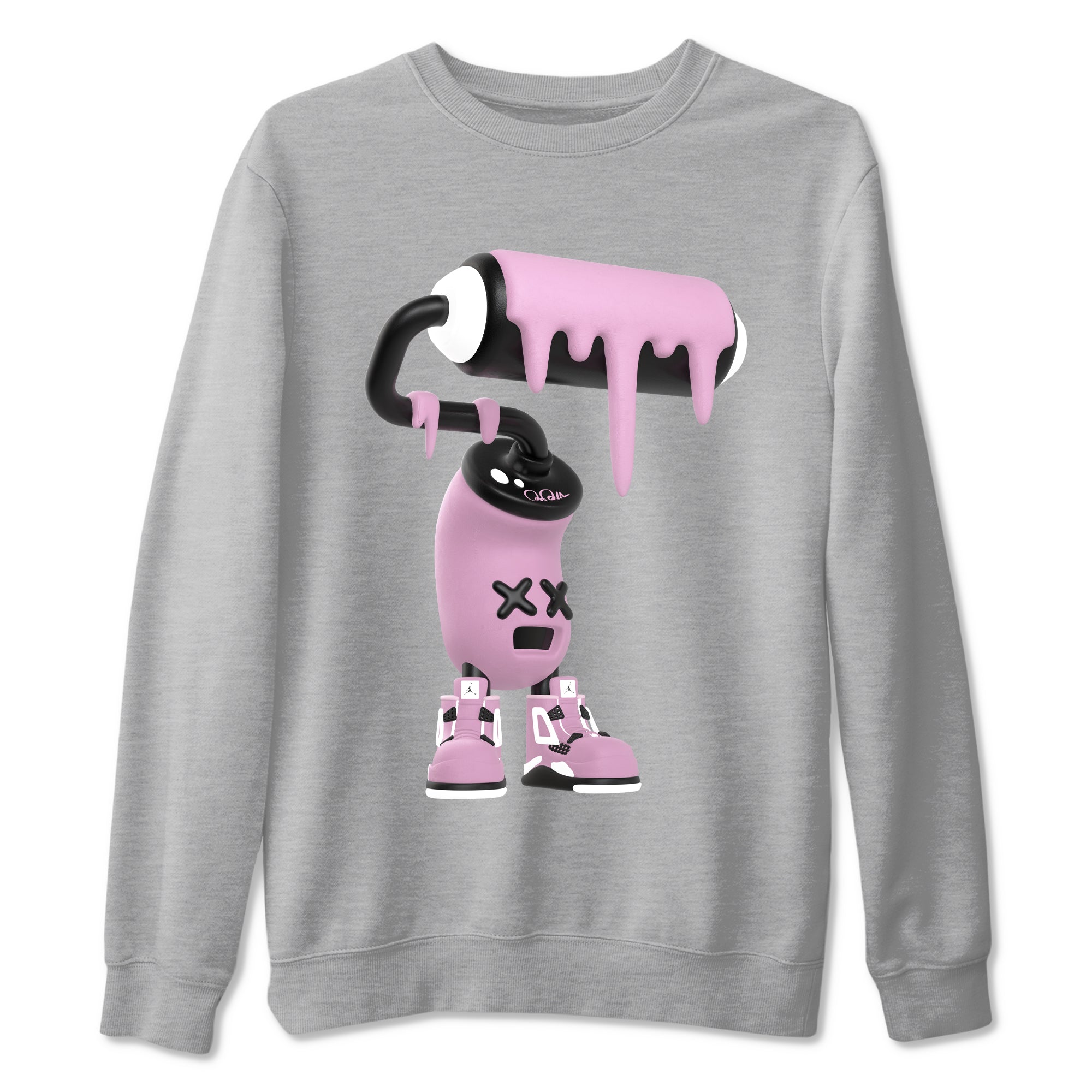 3D Paint Roller snkmatch Tees - Air Jordan 4 Orchid