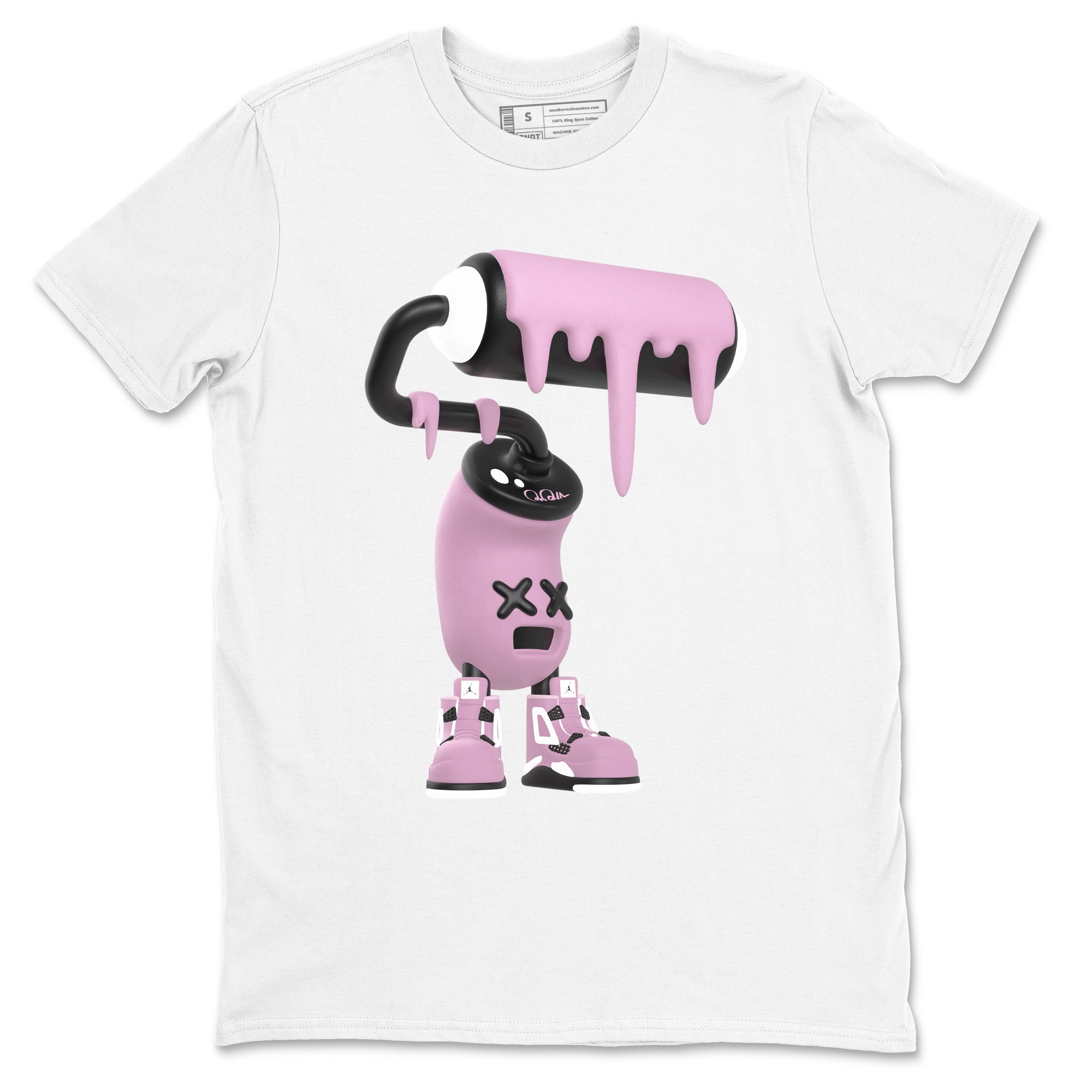 3D Paint Roller snkmatch Tees - Air Jordan 4 Orchid
