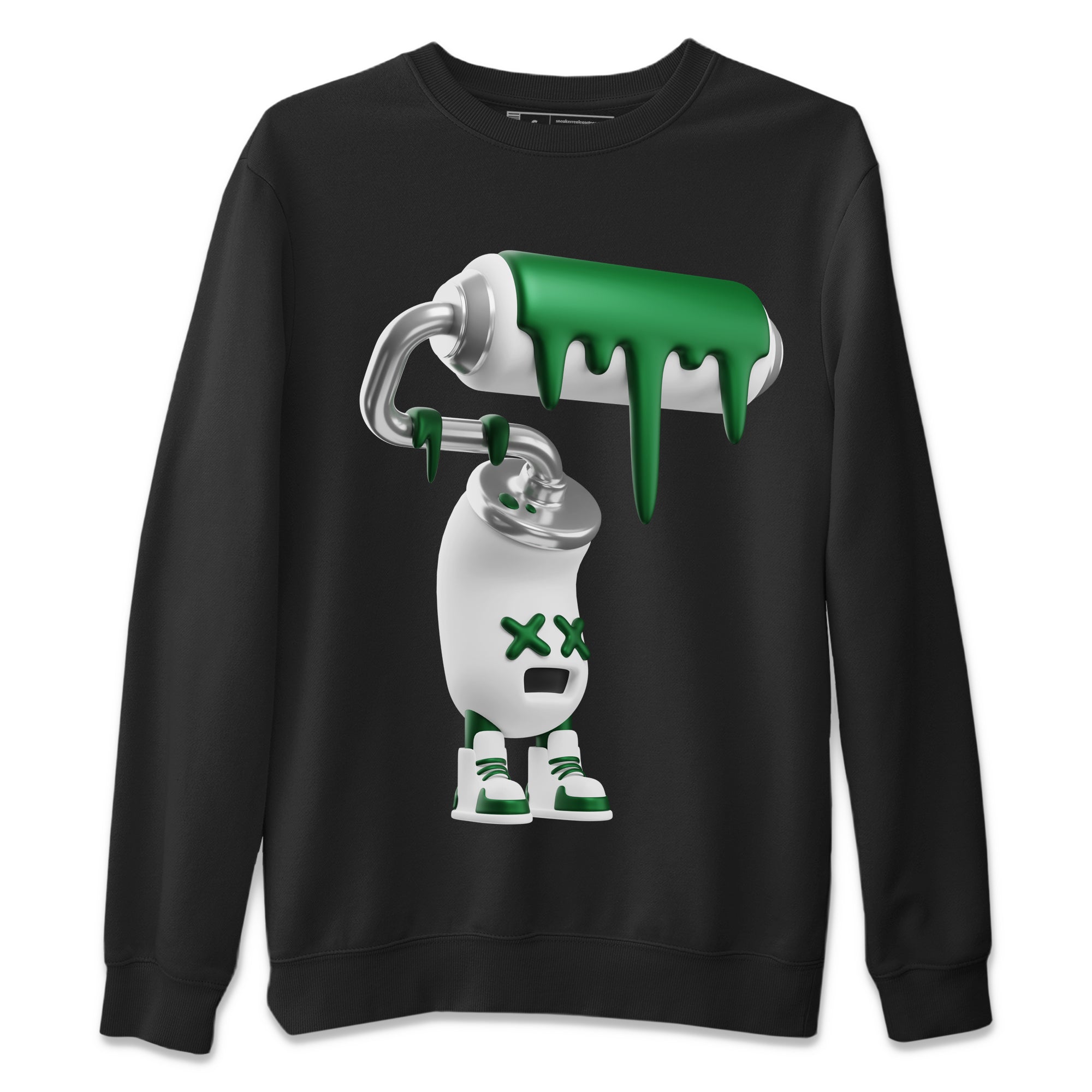 3D Paint Roller Unisex Tops - Air Jordan 4 Pine Green