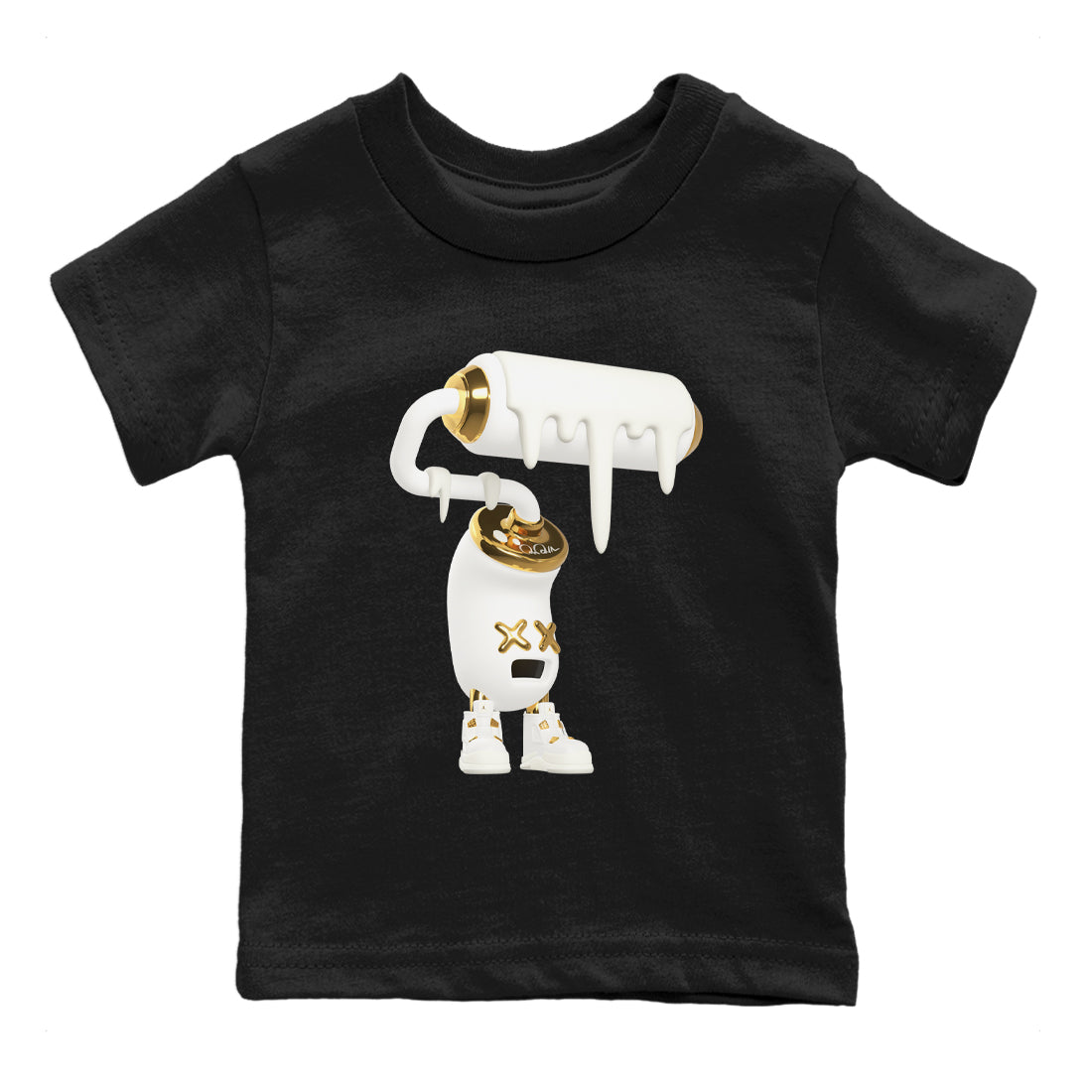 3D Paint Roller snkmatch Tees Kids - Air Jordan 4 Sail 2024
