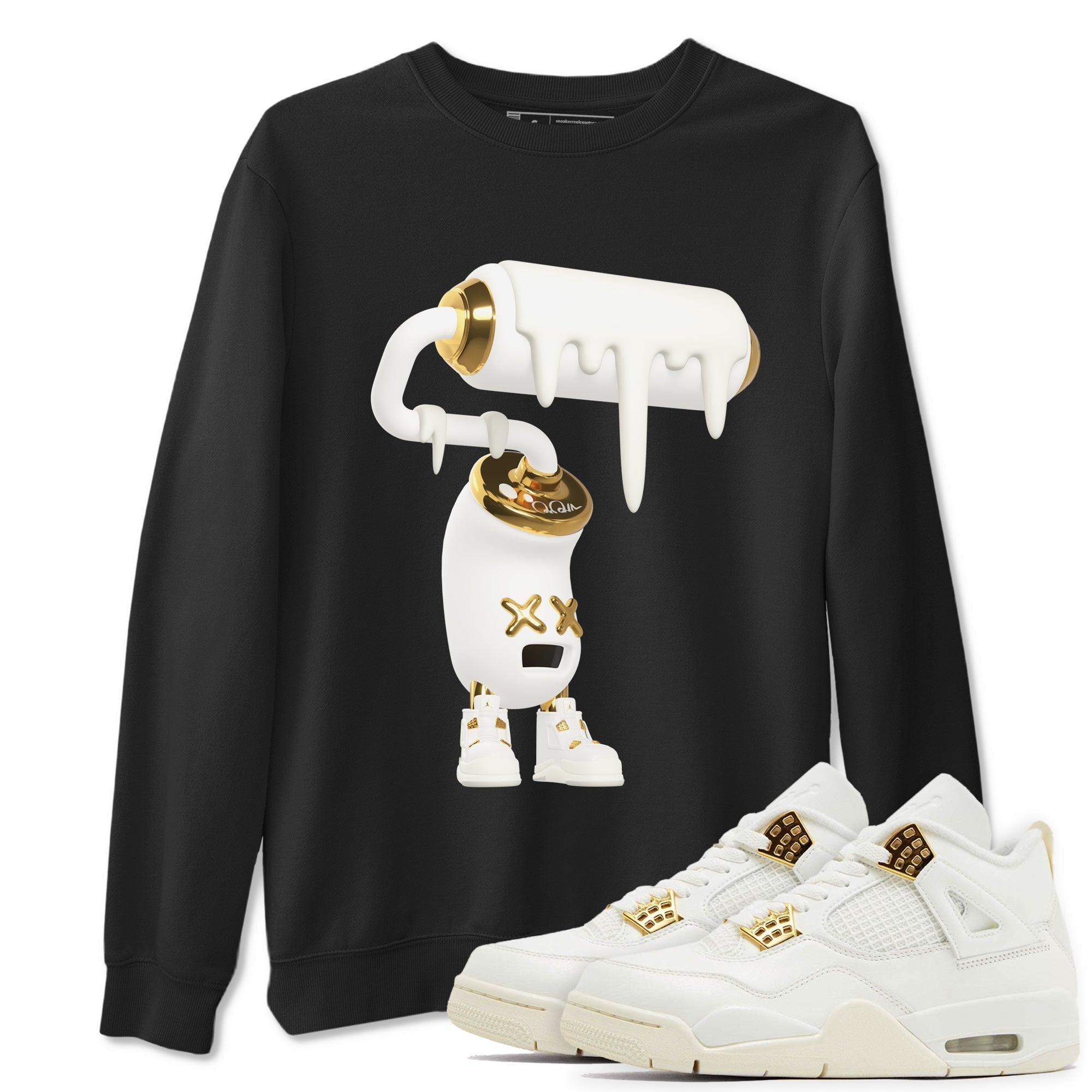 3D Paint Roller snkmatch Tees - Air Jordan 4 Sail 2024