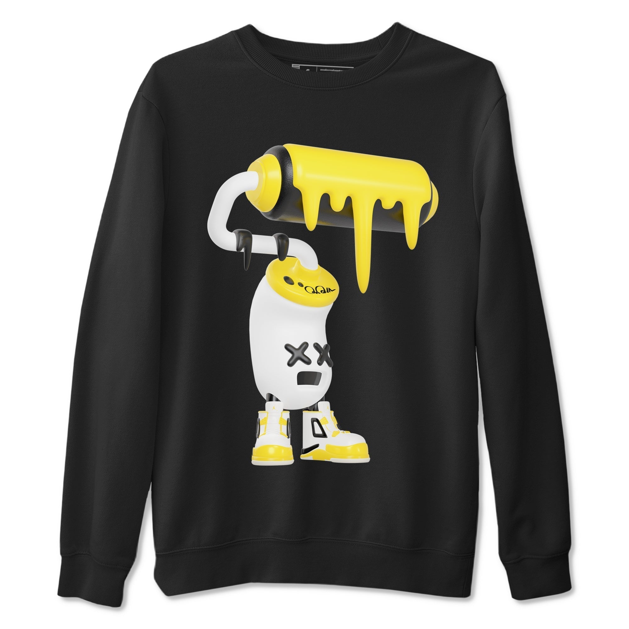 3D Paint Roller snkmatch Tees - Air Jordan 4 Vivid Sulfur