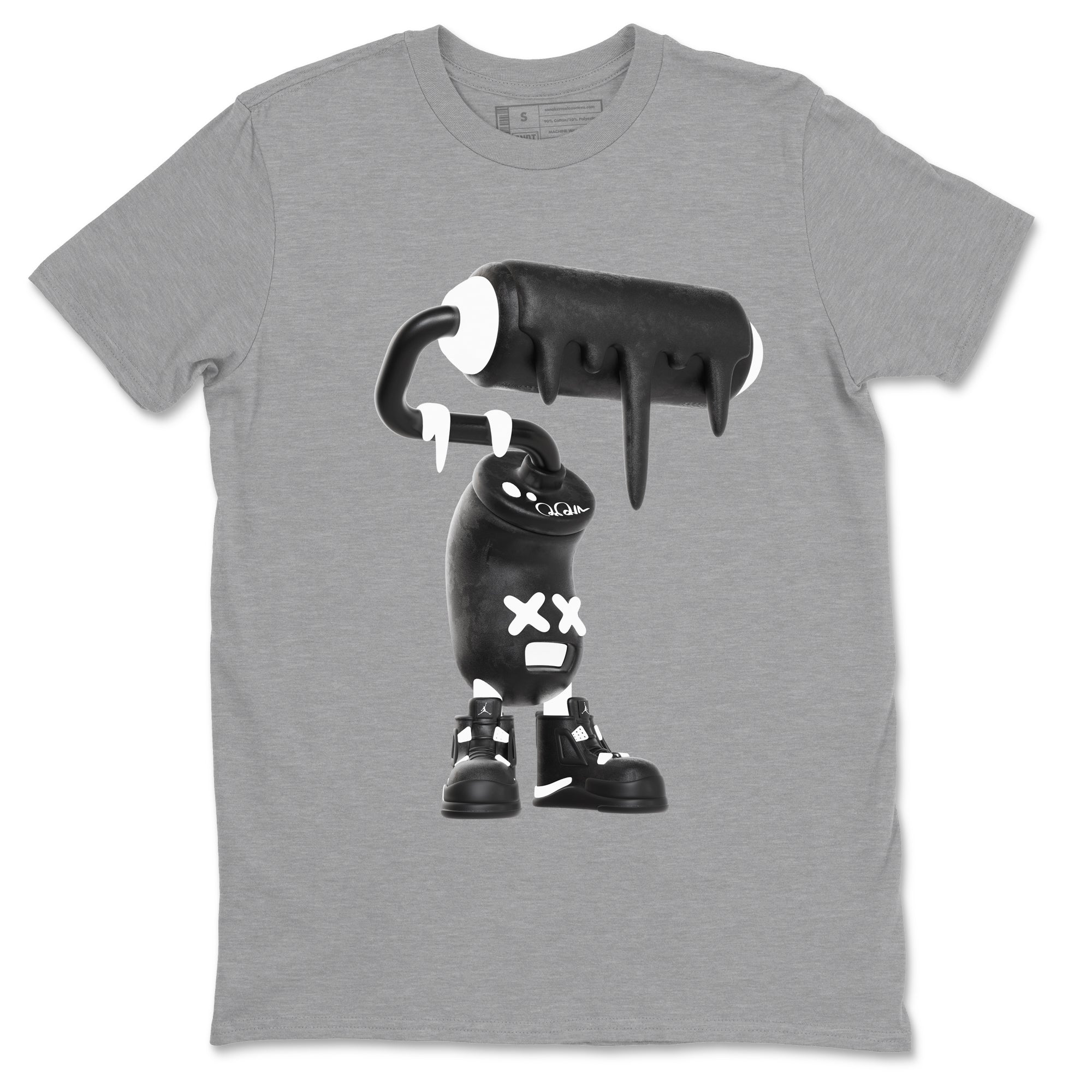 3D Paint Roller snkmatch Tees - Air Jordan 4 White Thunder