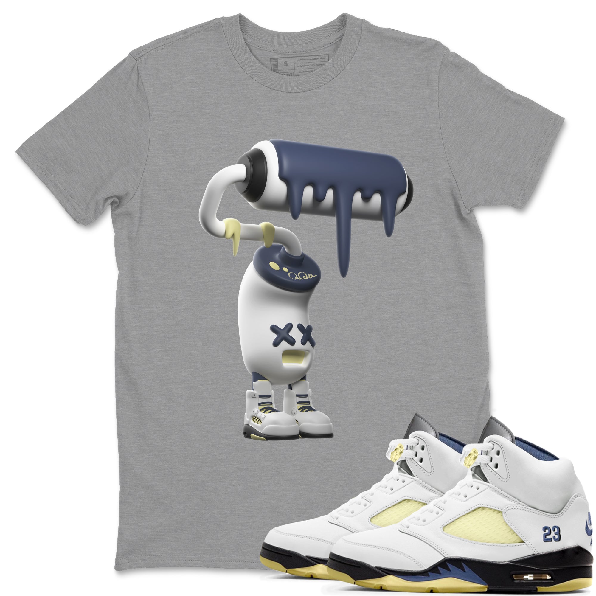 3D Paint Roller snkmatch Tee - Air Jordan 5 A Ma Maniere x Photon Dust