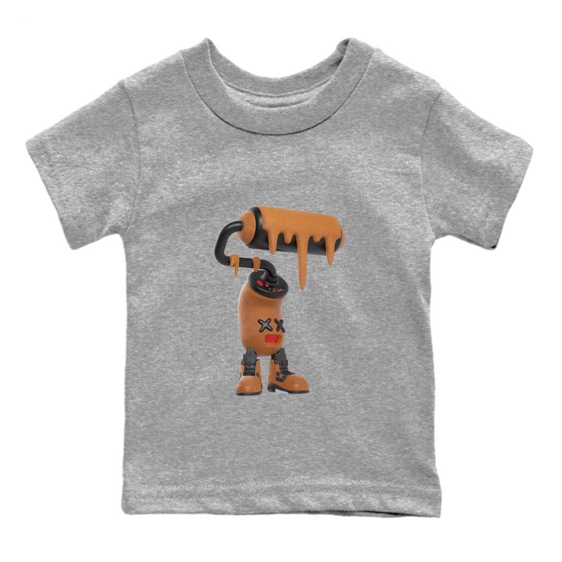 3D Paint Roller snkmatch Tees Kids - Air Jordan 5 Archaeo Brown