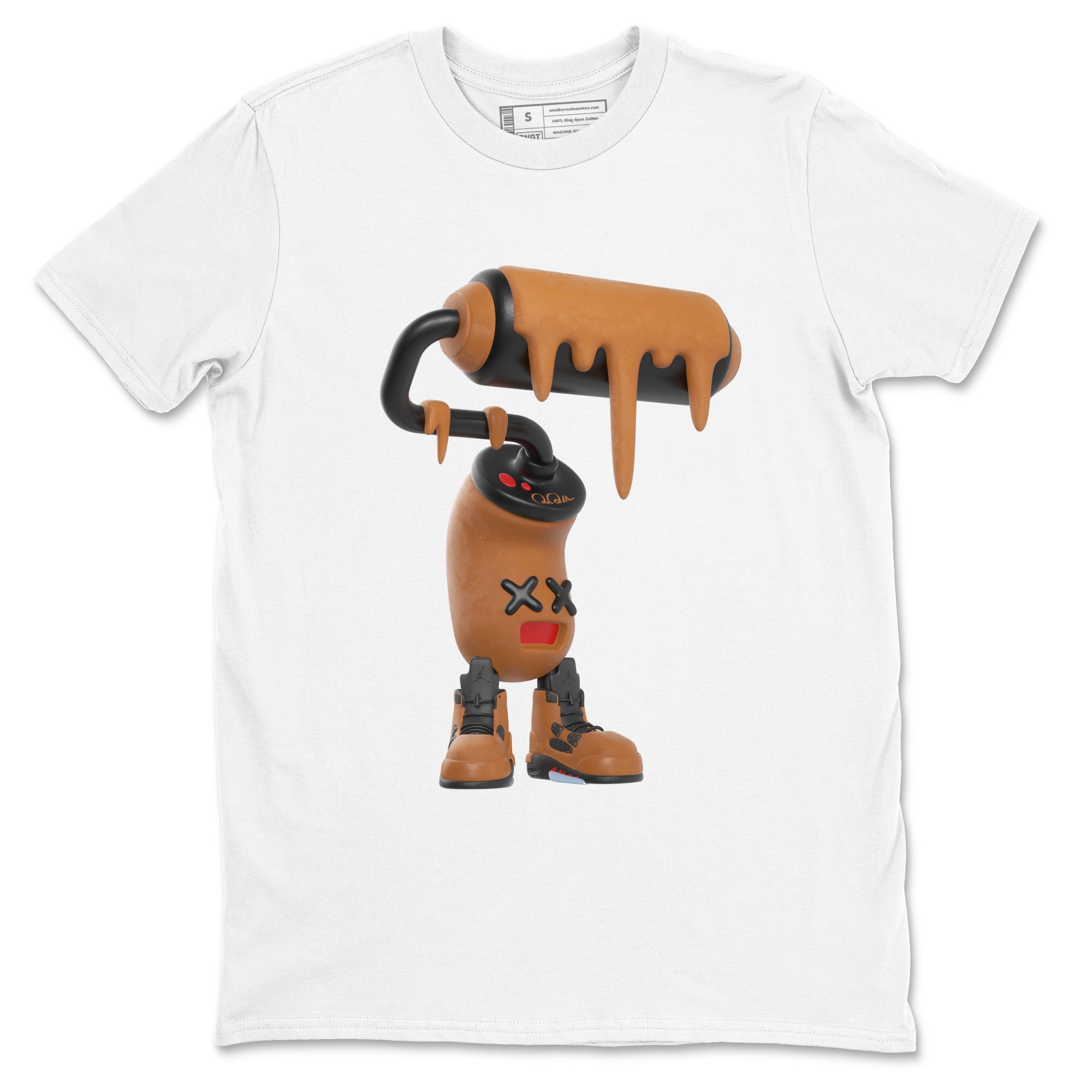 3D Paint Roller snkmatch Tees - Air Jordan 5 Archaeo Brown