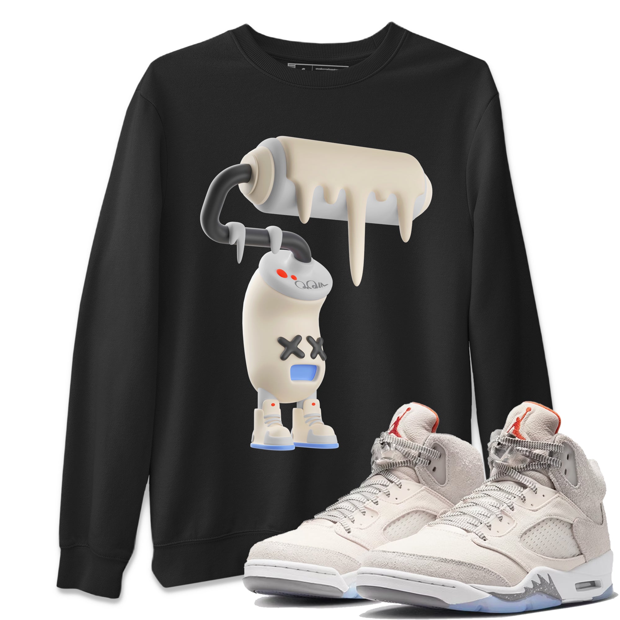 3D Paint Roller Unisex Tops - Air Jordan 5 Craft