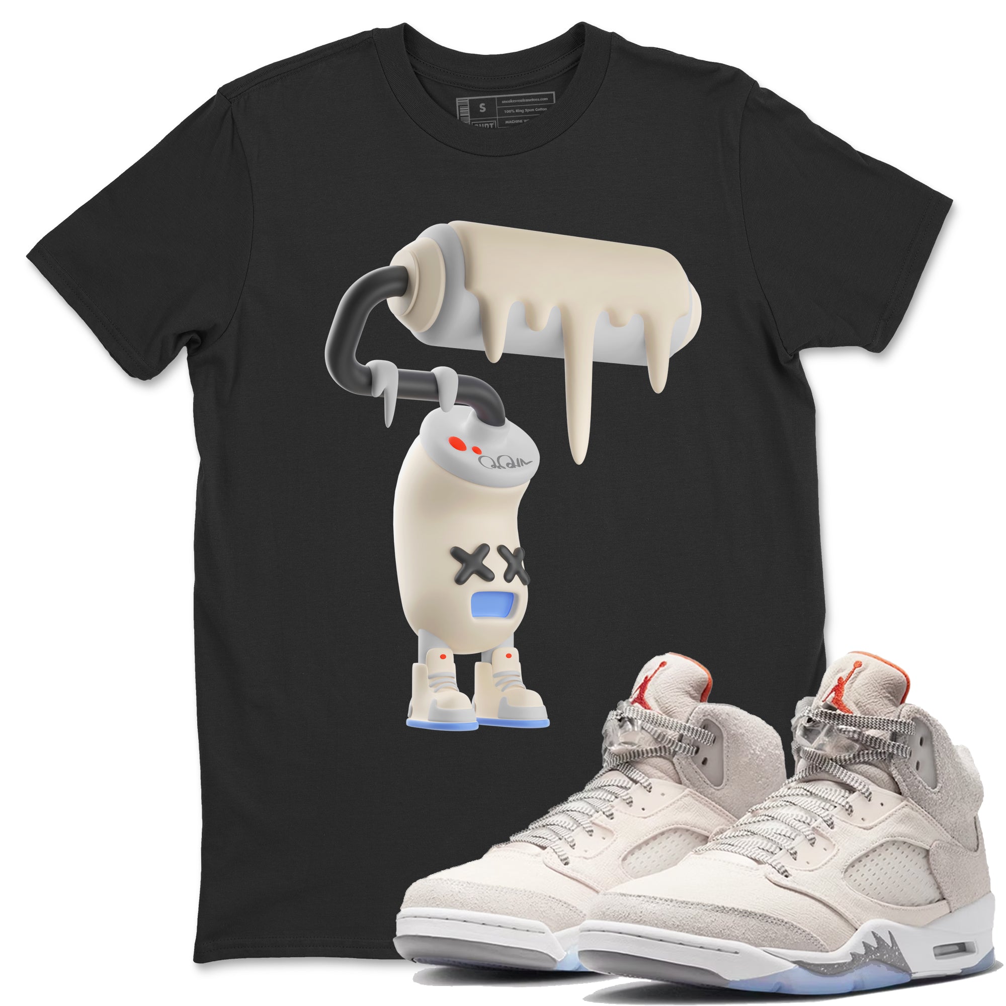 3D Paint Roller Unisex Tops - Air Jordan 5 Craft