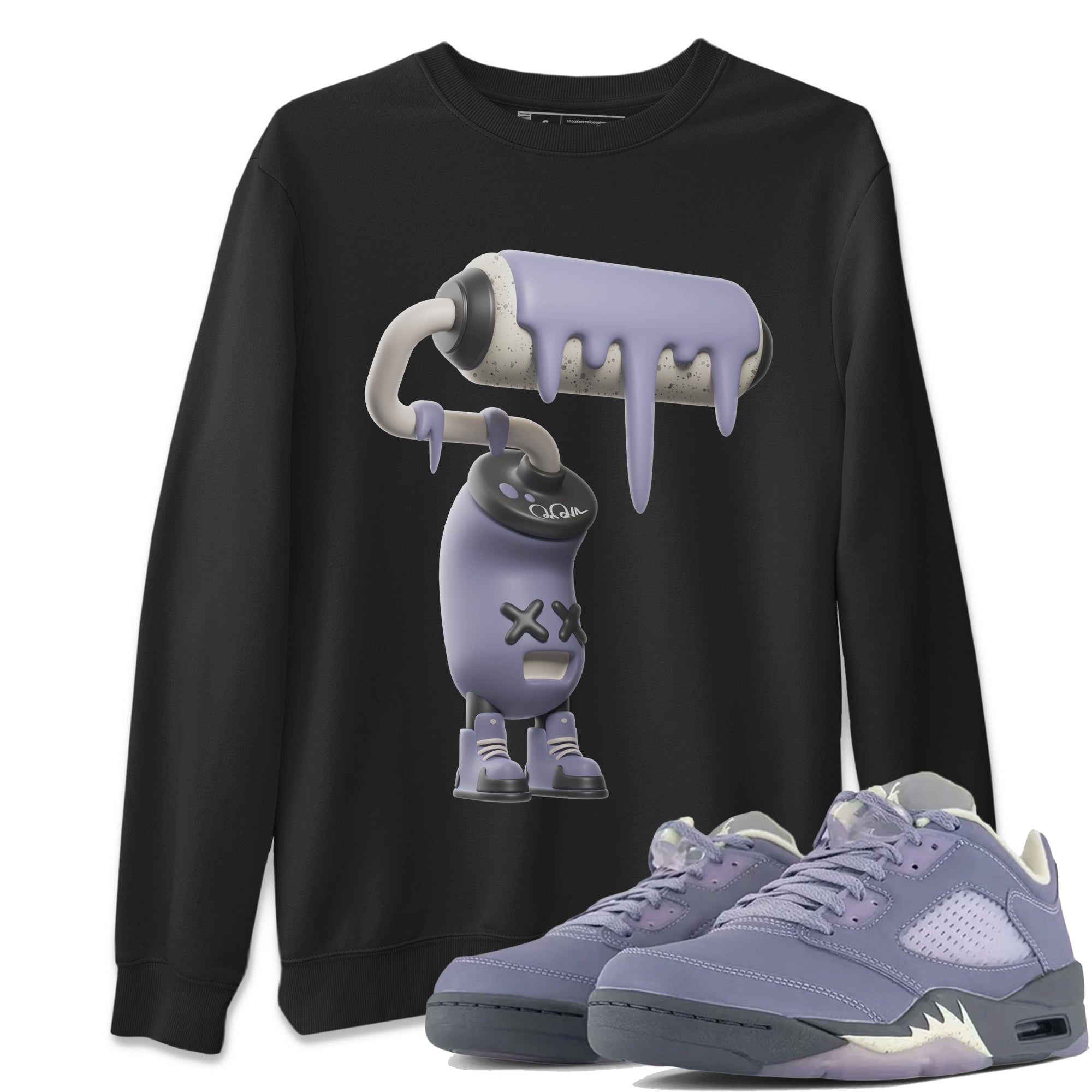 3D Paint Roller Unisex Tops - Air Jordan 5 Indigo Haze