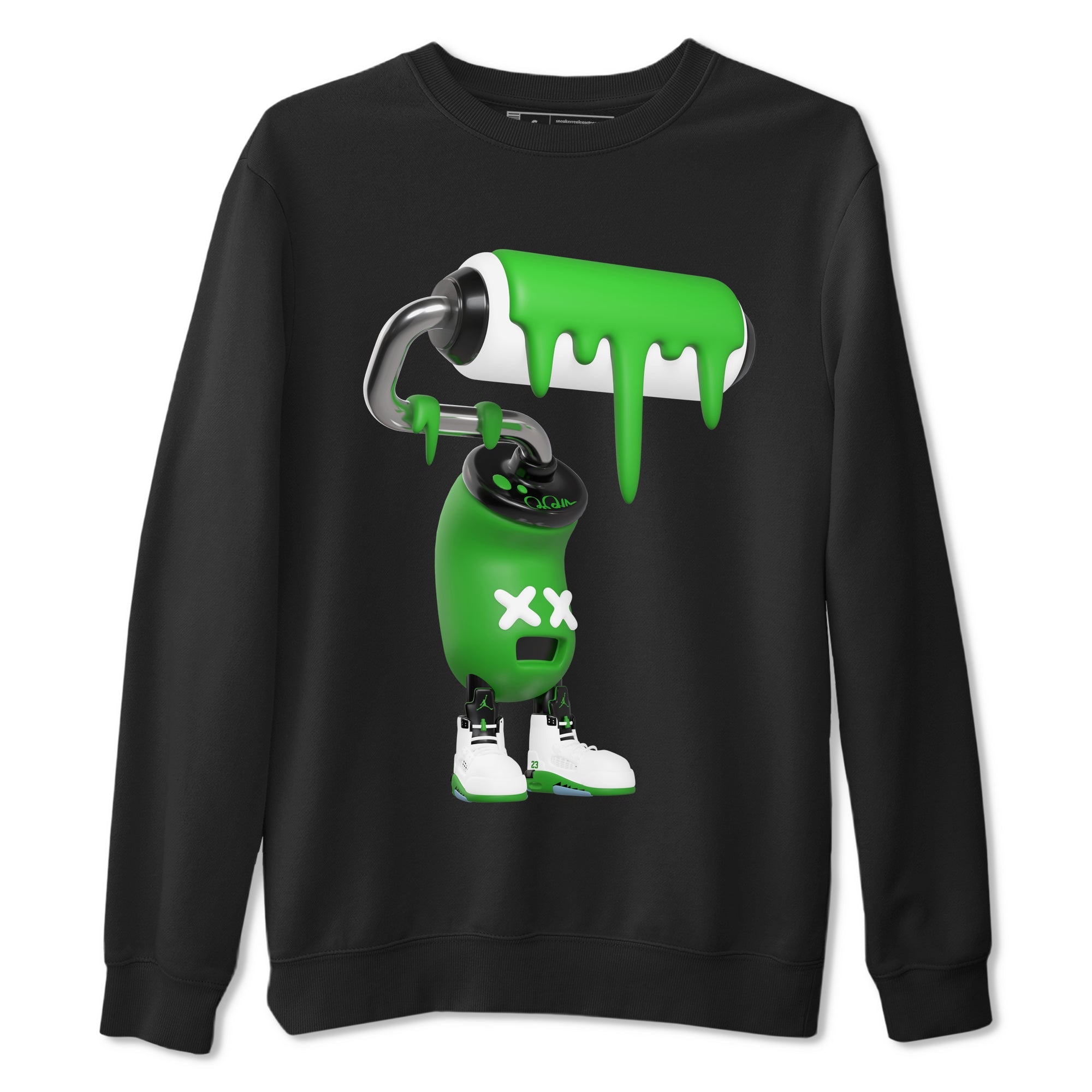 3D Paint Roller snkmatch Tee - Air Jordan 5 Lucky Green
