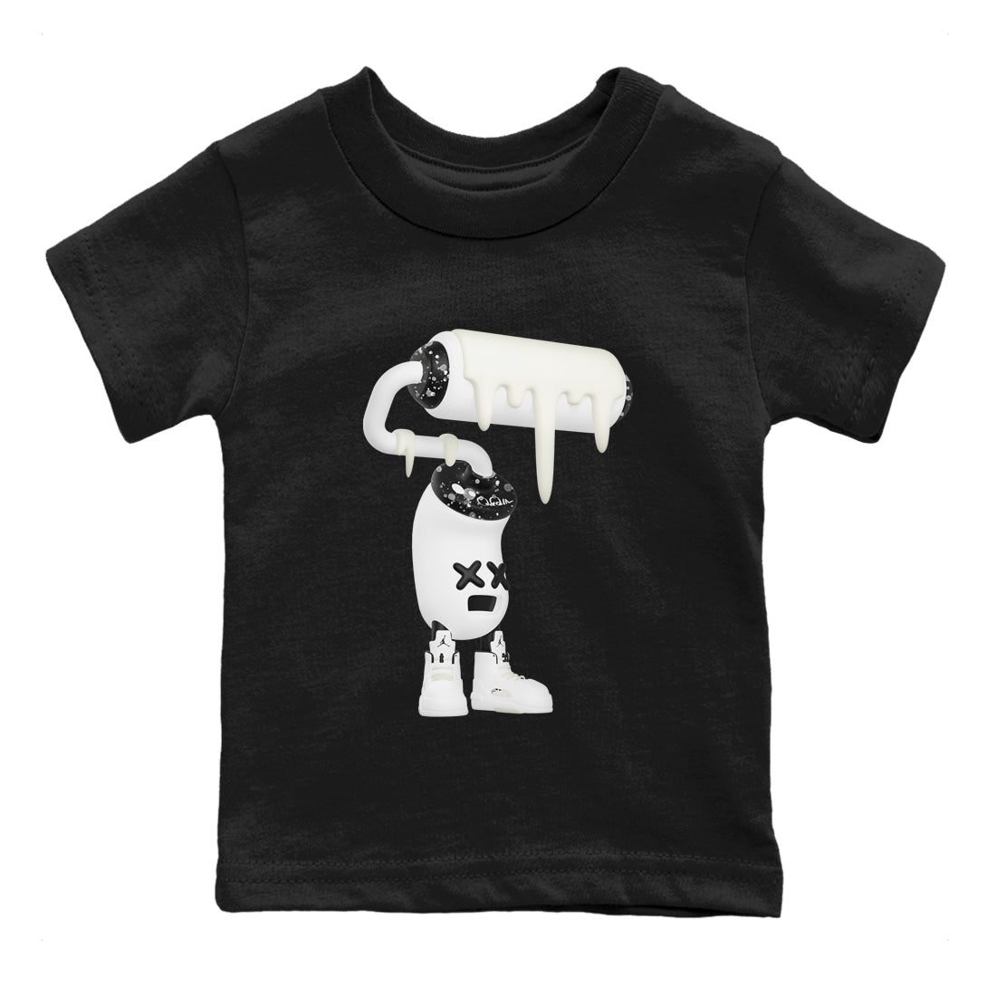 3D Paint Roller snkmatch Tees Kids - Air Jordan 5 Sail
