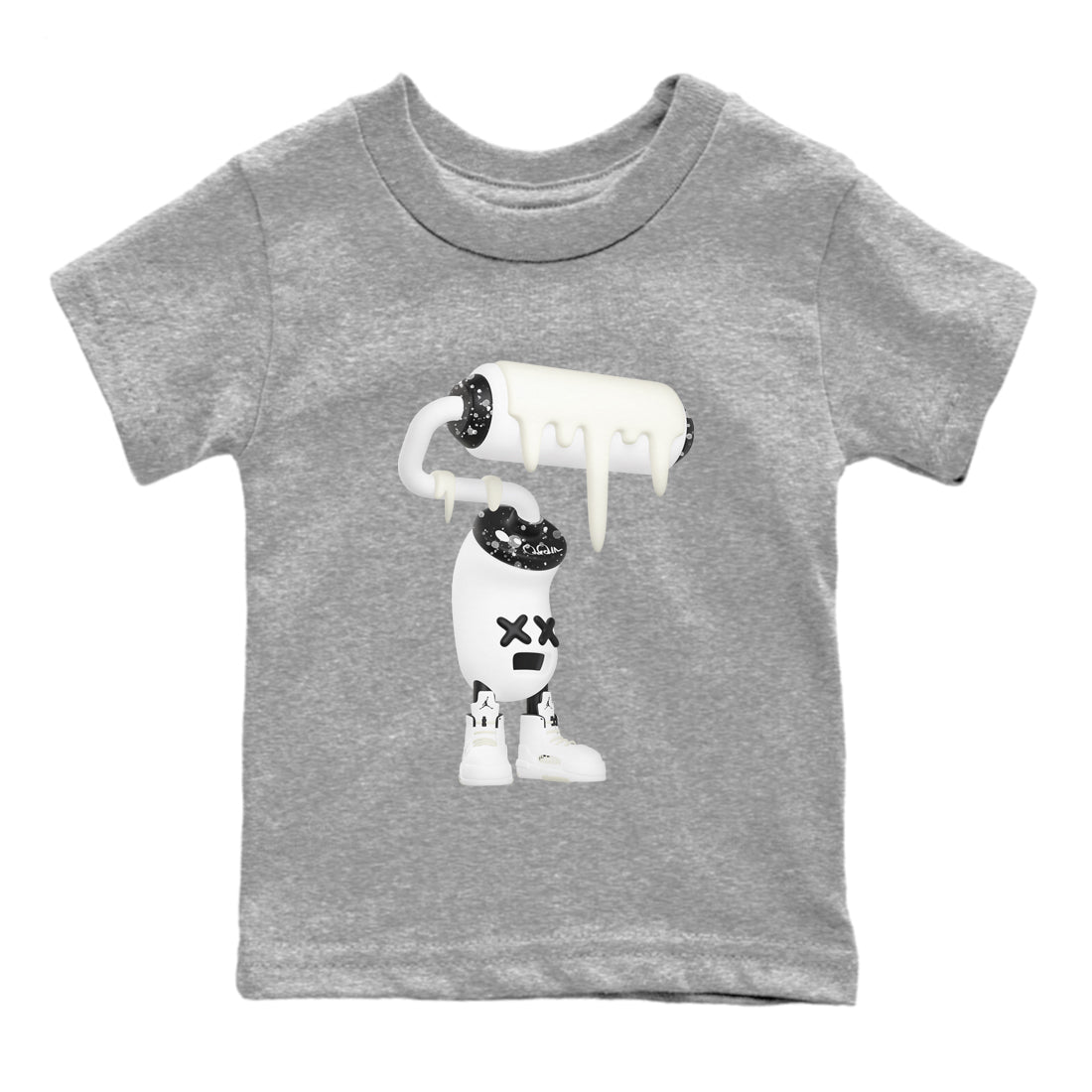 3D Paint Roller snkmatch Tees Kids - Air Jordan 5 Sail