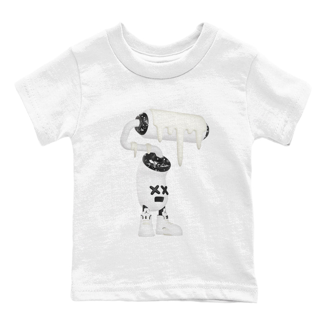 3D Paint Roller snkmatch Tees Kids - Air Jordan 5 Sail