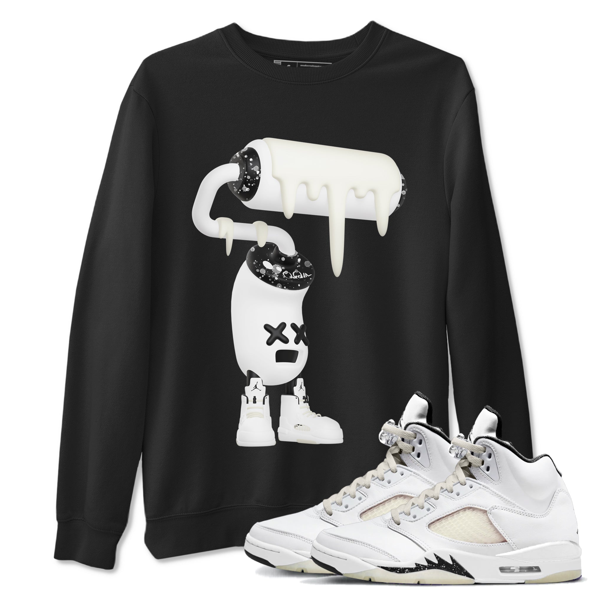 3D Paint Roller snkmatch Tees - Air Jordan 5 Sail