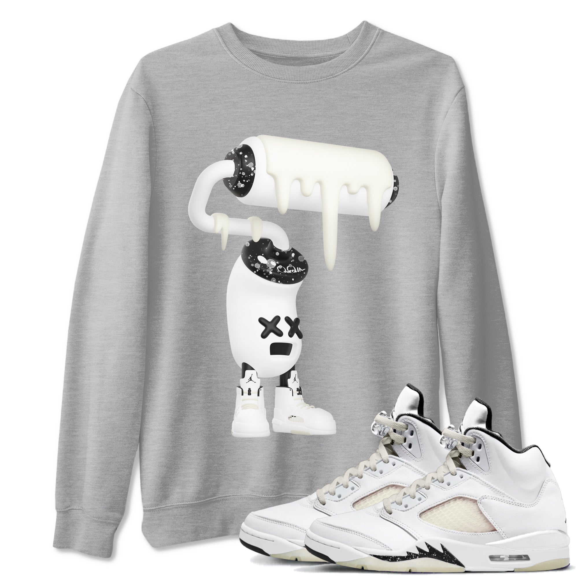3D Paint Roller snkmatch Tees - Air Jordan 5 Sail