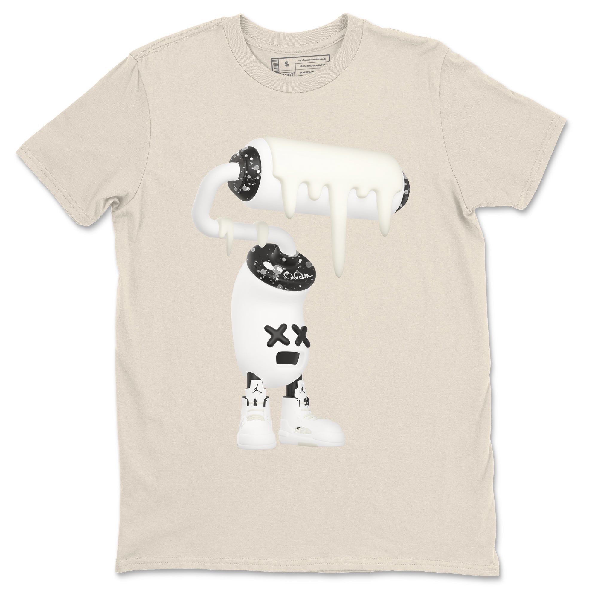 3D Paint Roller snkmatch Tees - Air Jordan 5 Sail