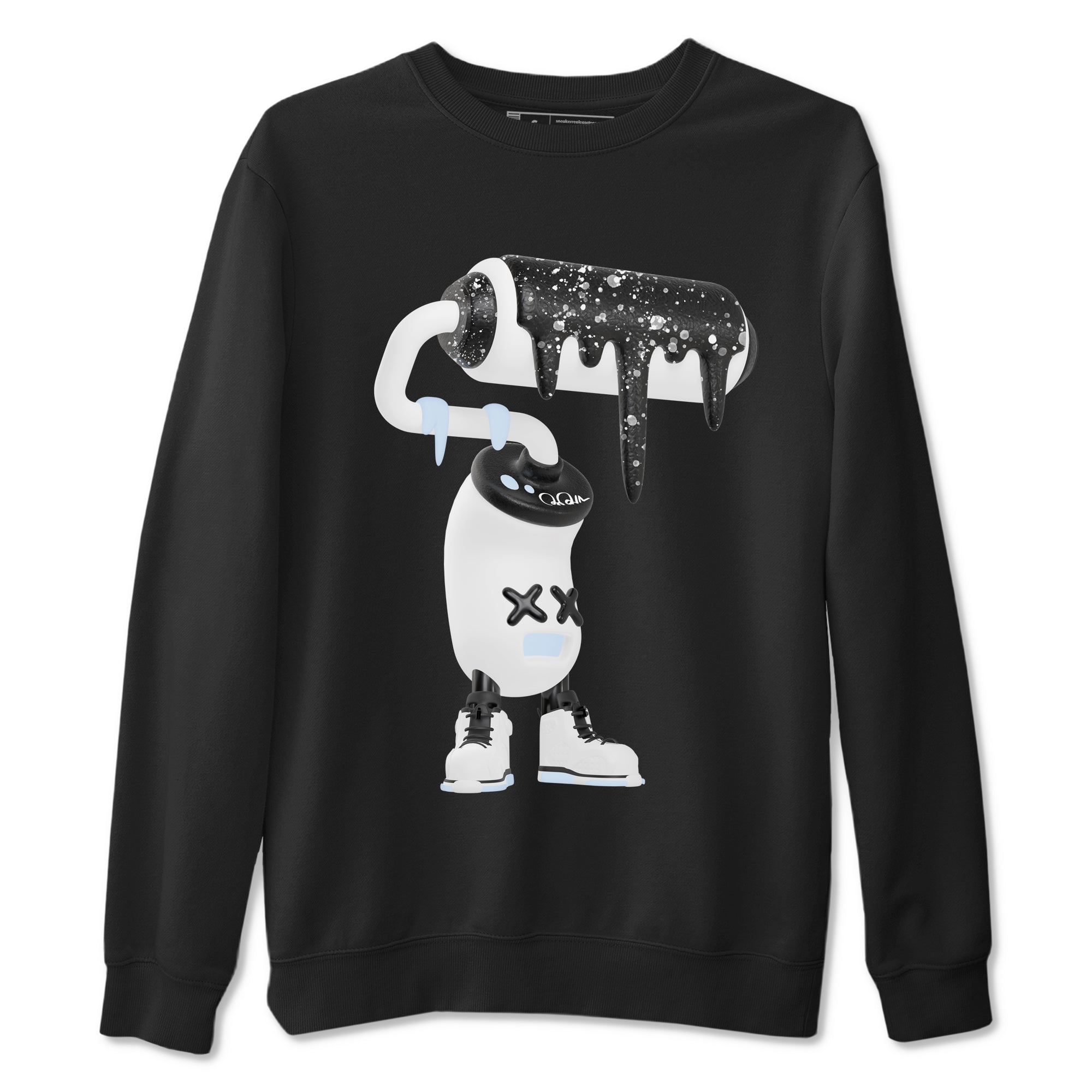 3D Paint Roller snkmatch Tees - Air Jordan 6 White Black