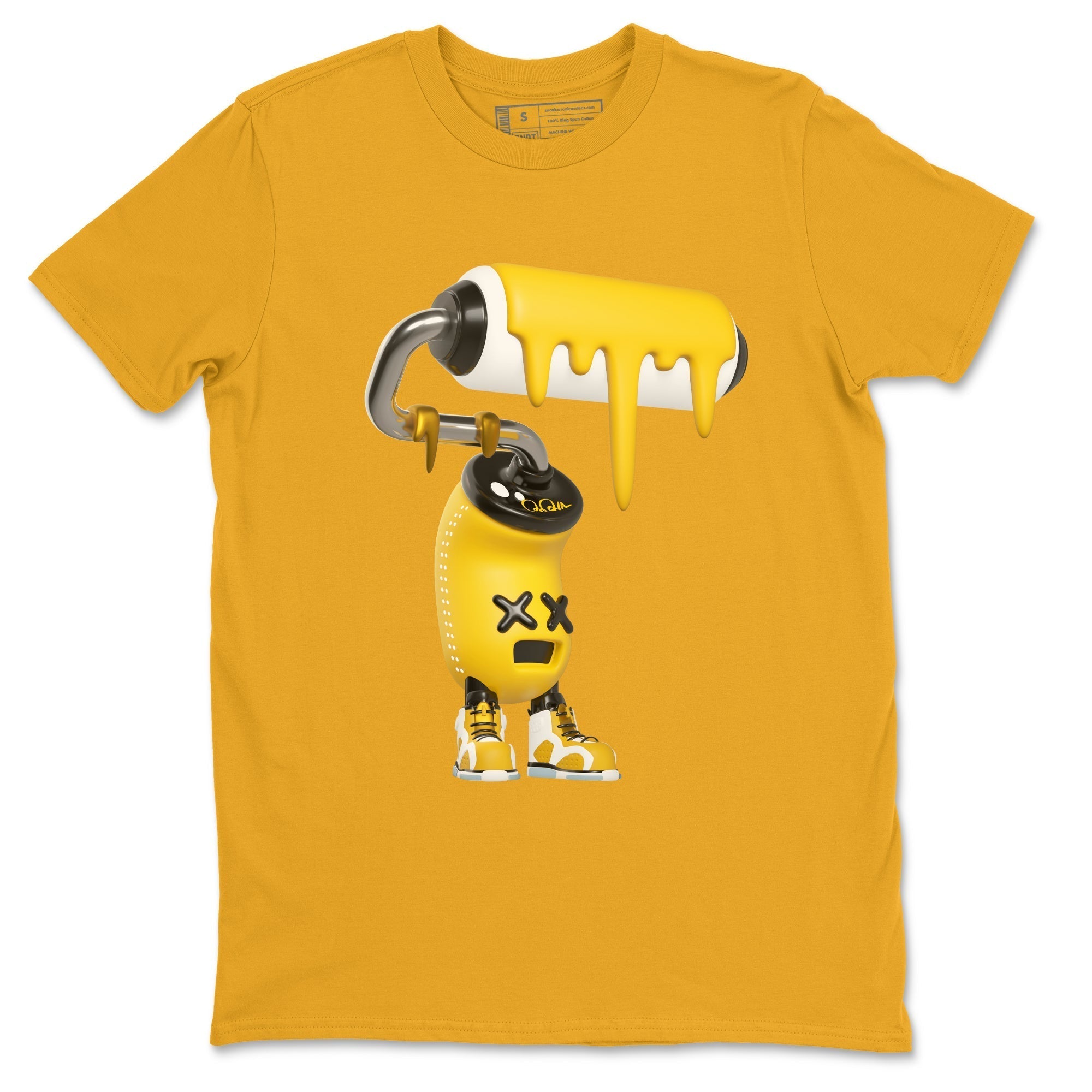 3D Paint Roller snkmatch Tee - Air Jordan 6 Yellow Ochre