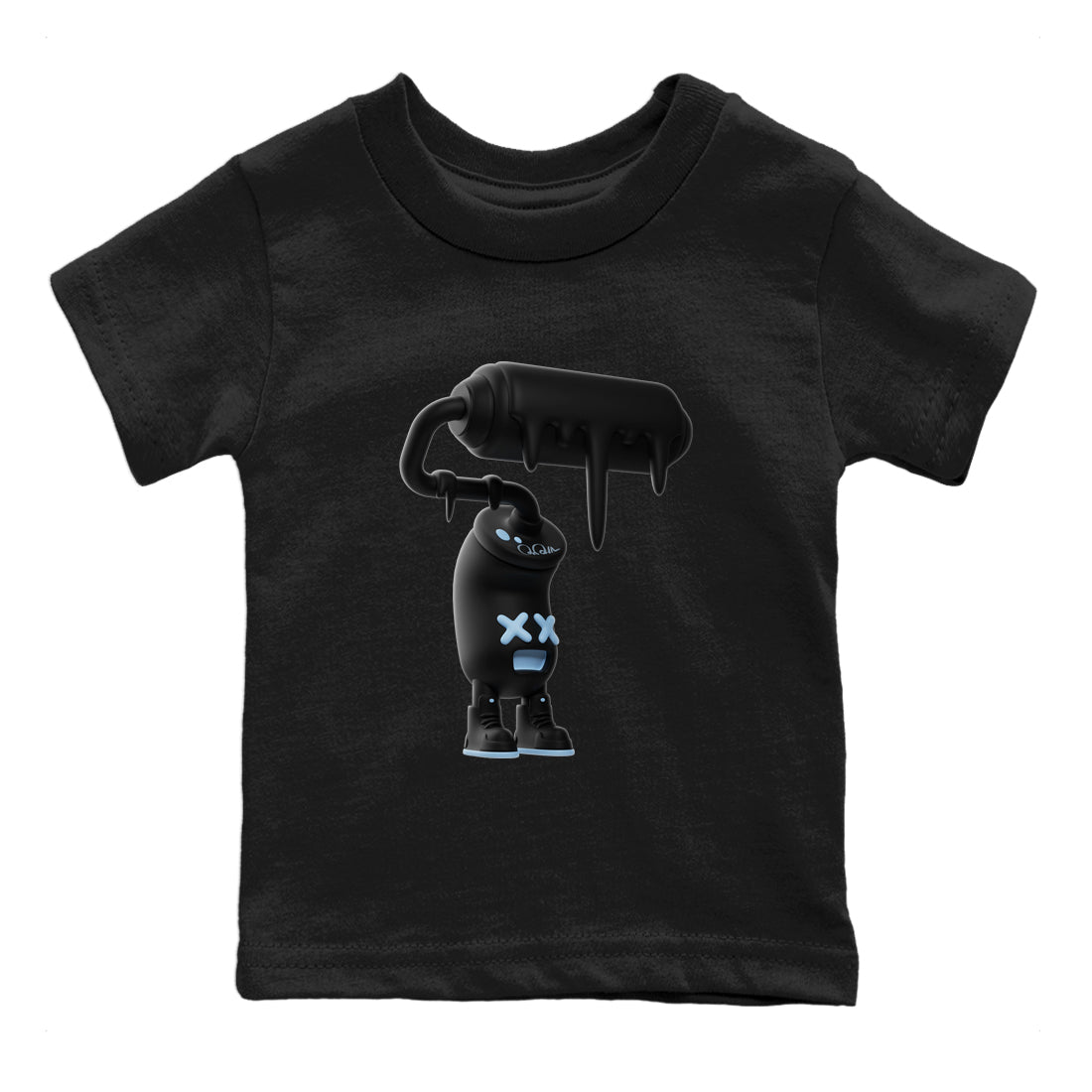 3D Paint Roller Kids Tops - Air Jordan 7 Chambray