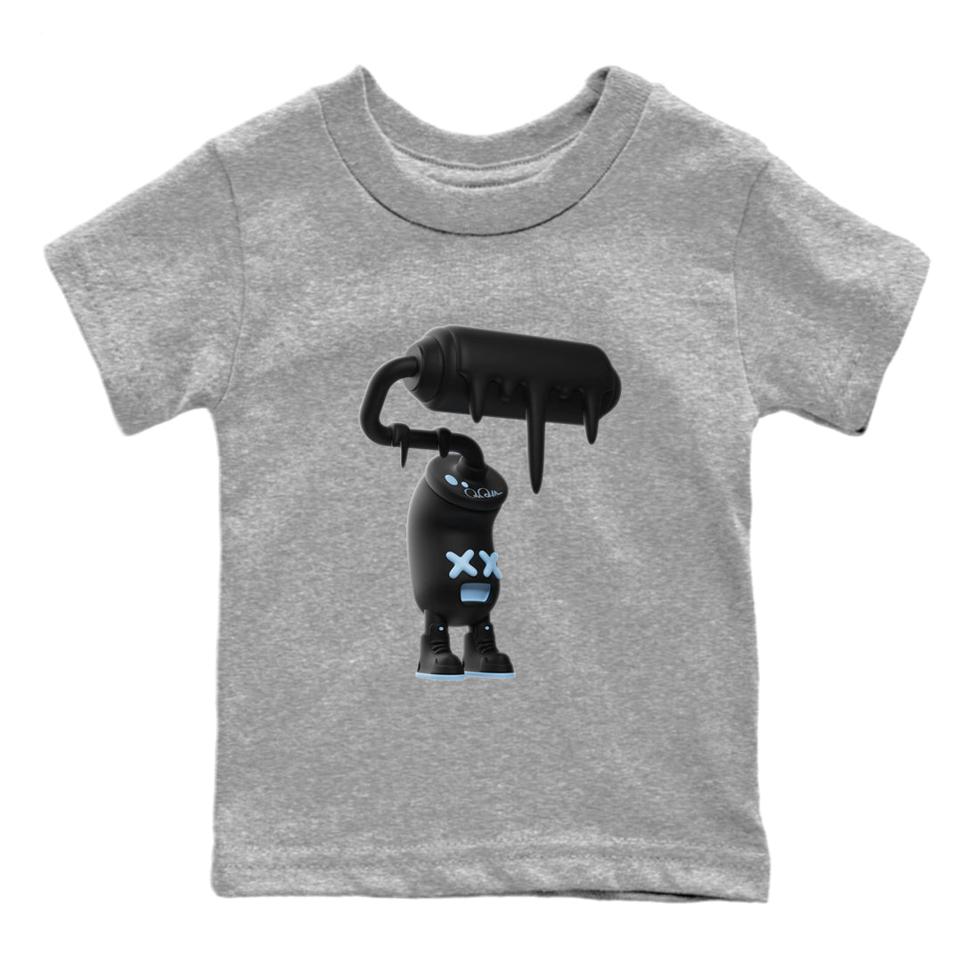 3D Paint Roller Kids Tops - Air Jordan 7 Chambray