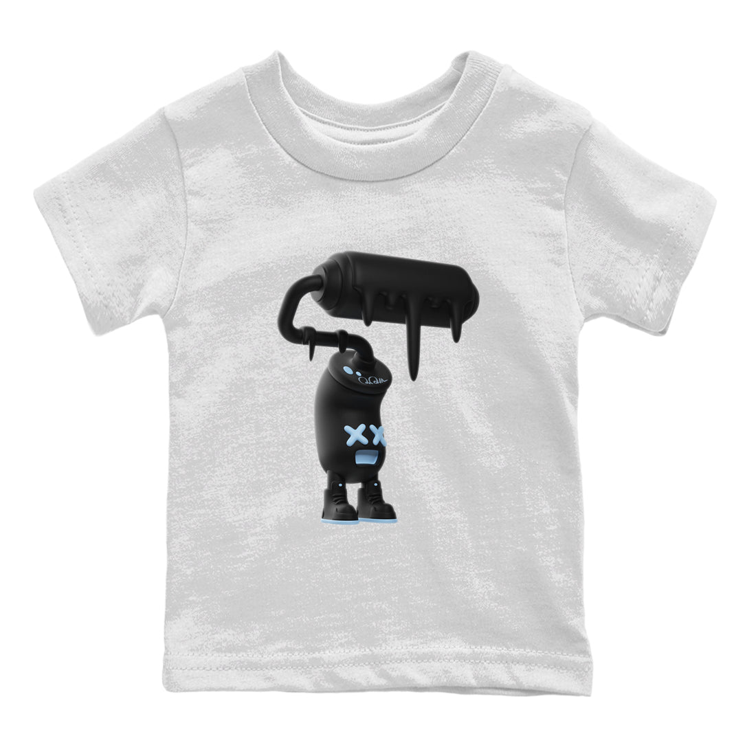 3D Paint Roller Kids Tops - Air Jordan 7 Chambray