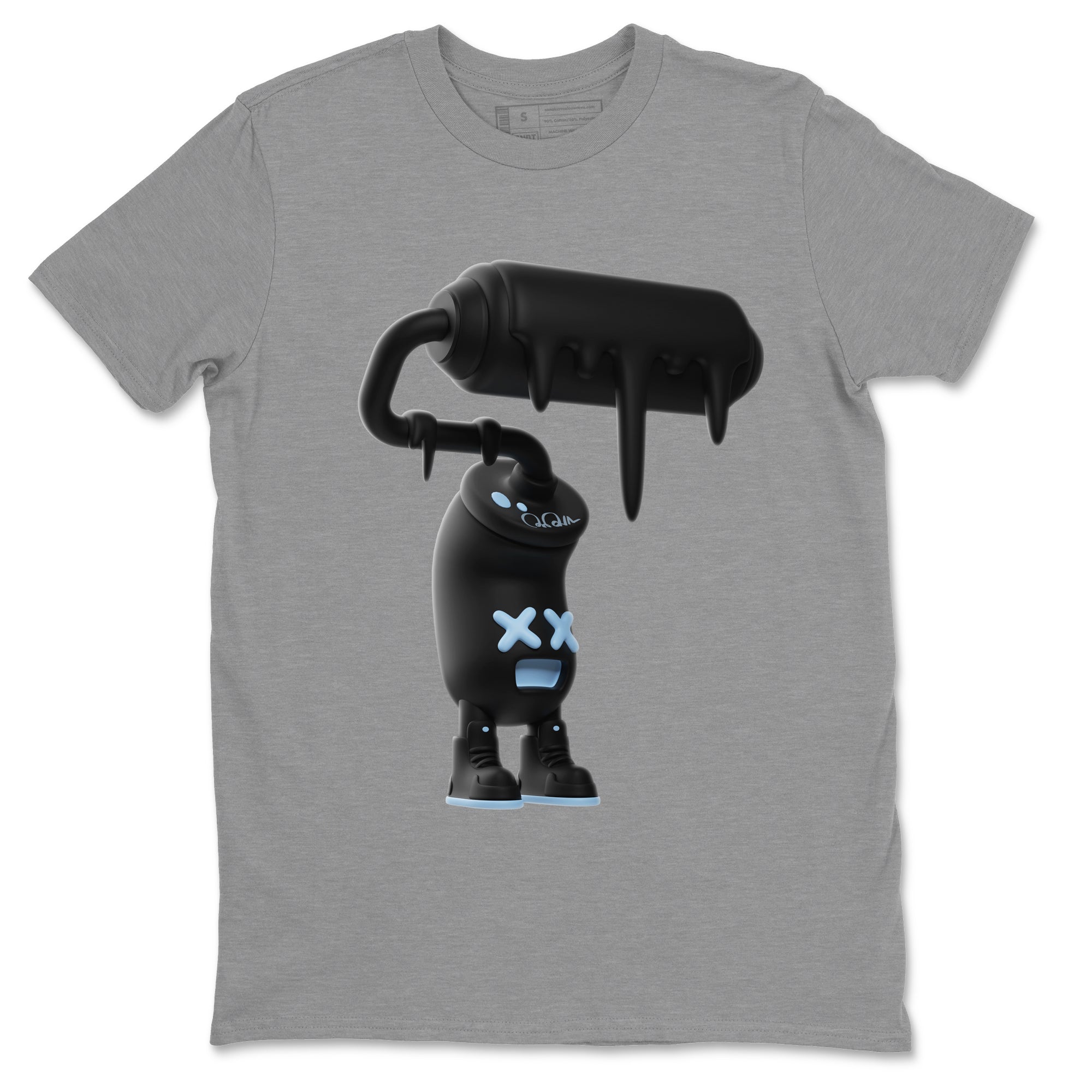 3D Paint Roller Unisex Tops - Air Jordan 7 Chambray