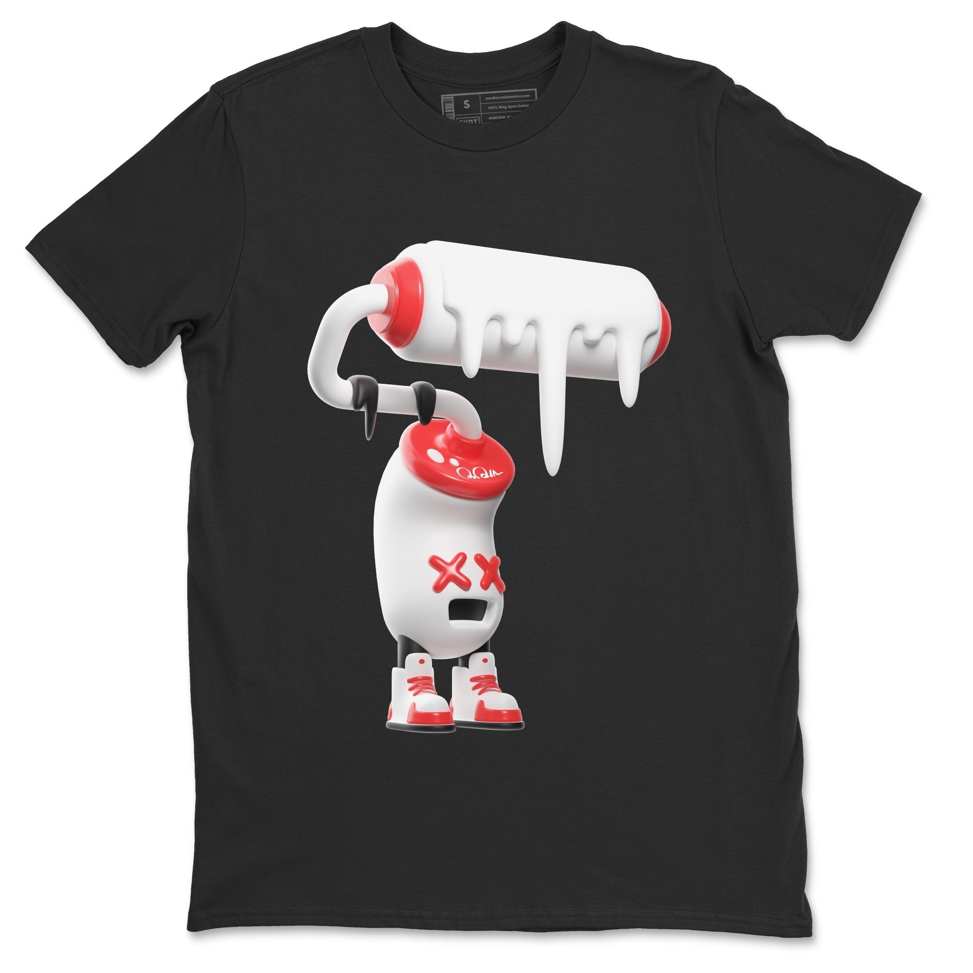 3D Paint Roller Unisex Tops - Air Jordan 7 White Infrared