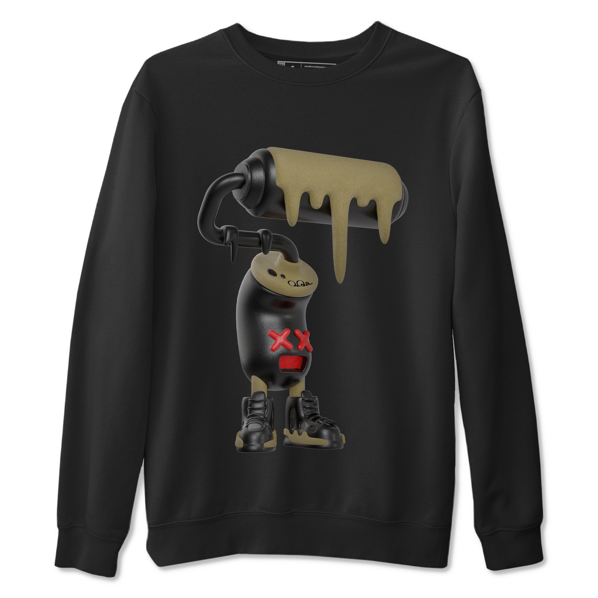 3D Paint Roller snkmatch Tees - Air Jordan 9 Olive