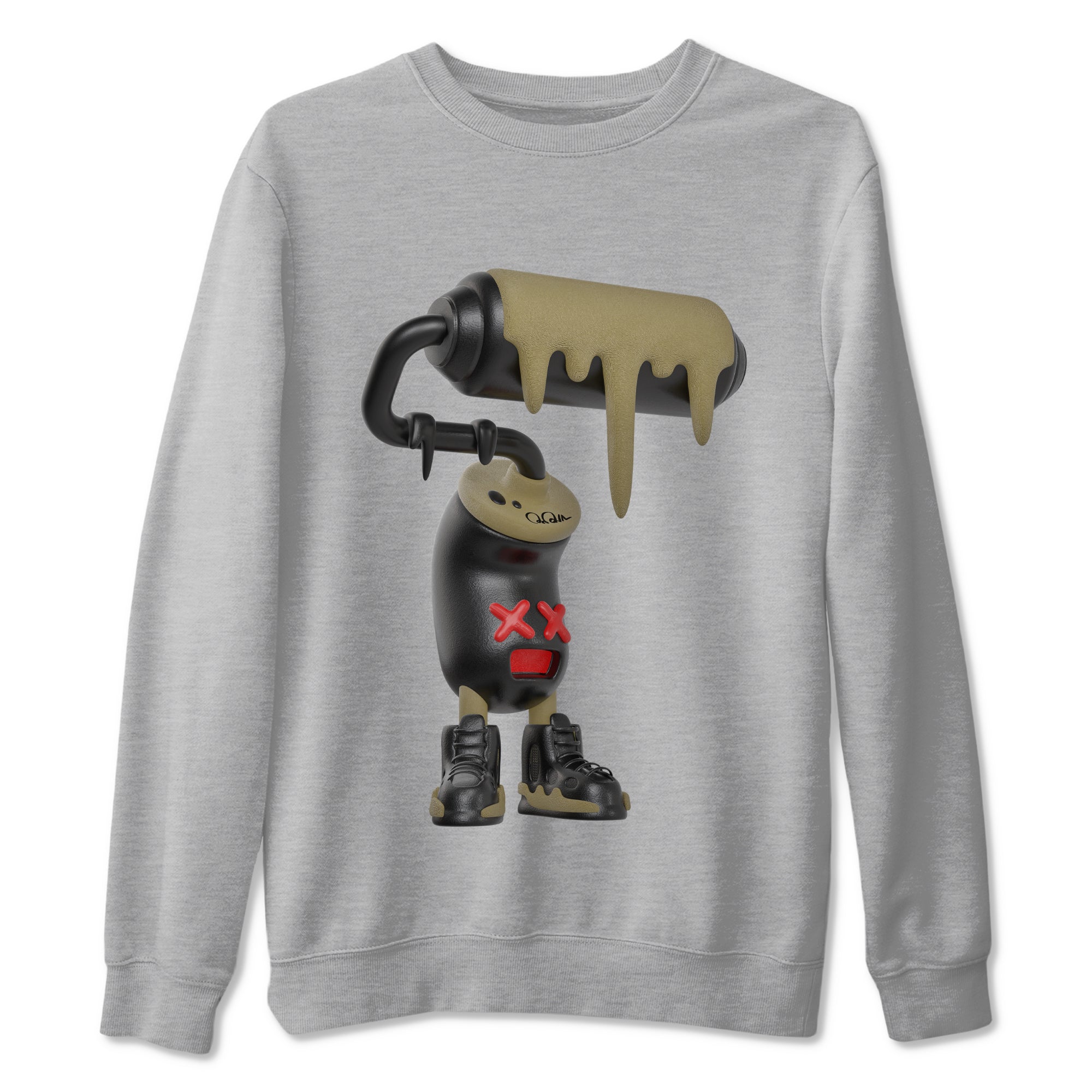 3D Paint Roller snkmatch Tees - Air Jordan 9 Olive