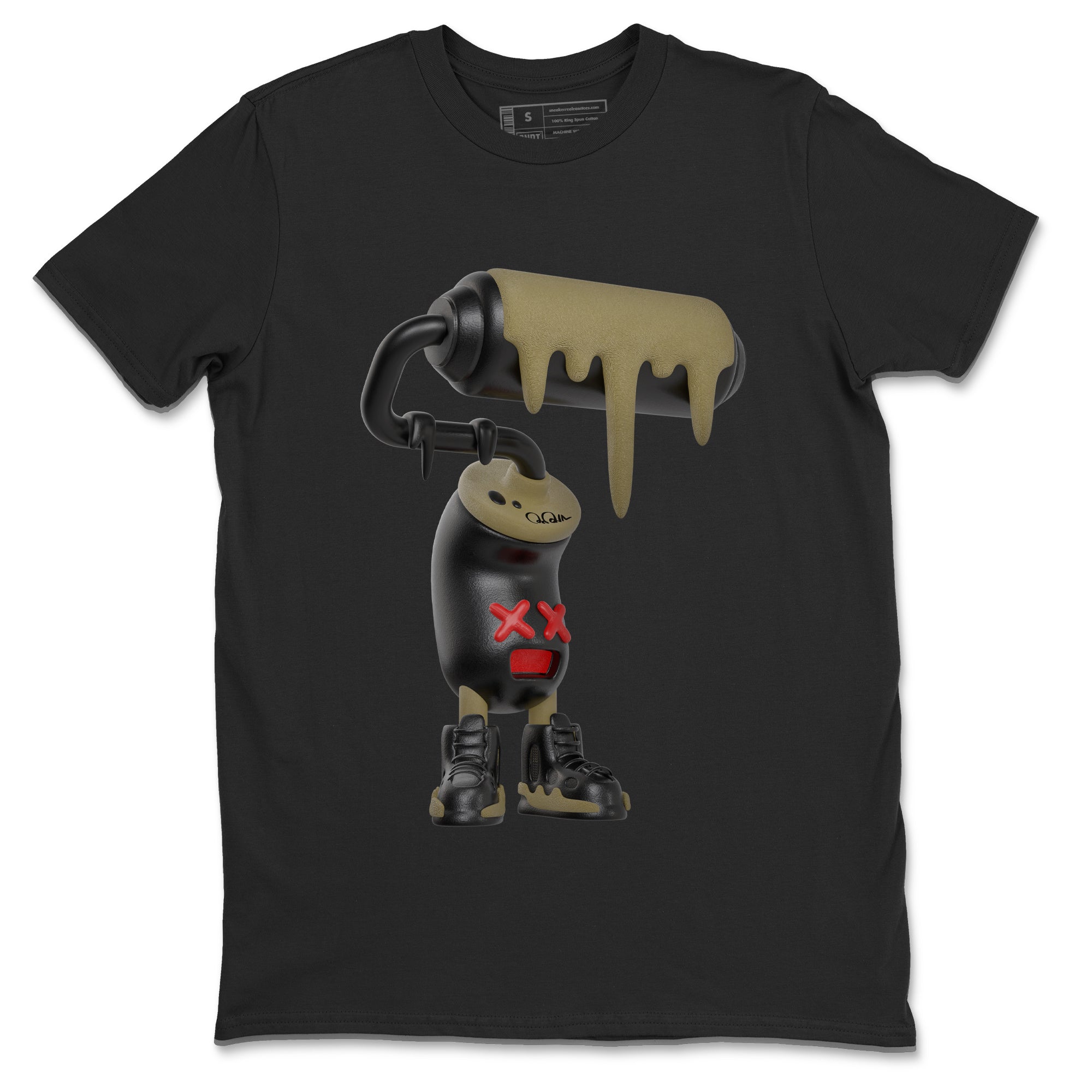 3D Paint Roller snkmatch Tees - Air Jordan 9 Olive