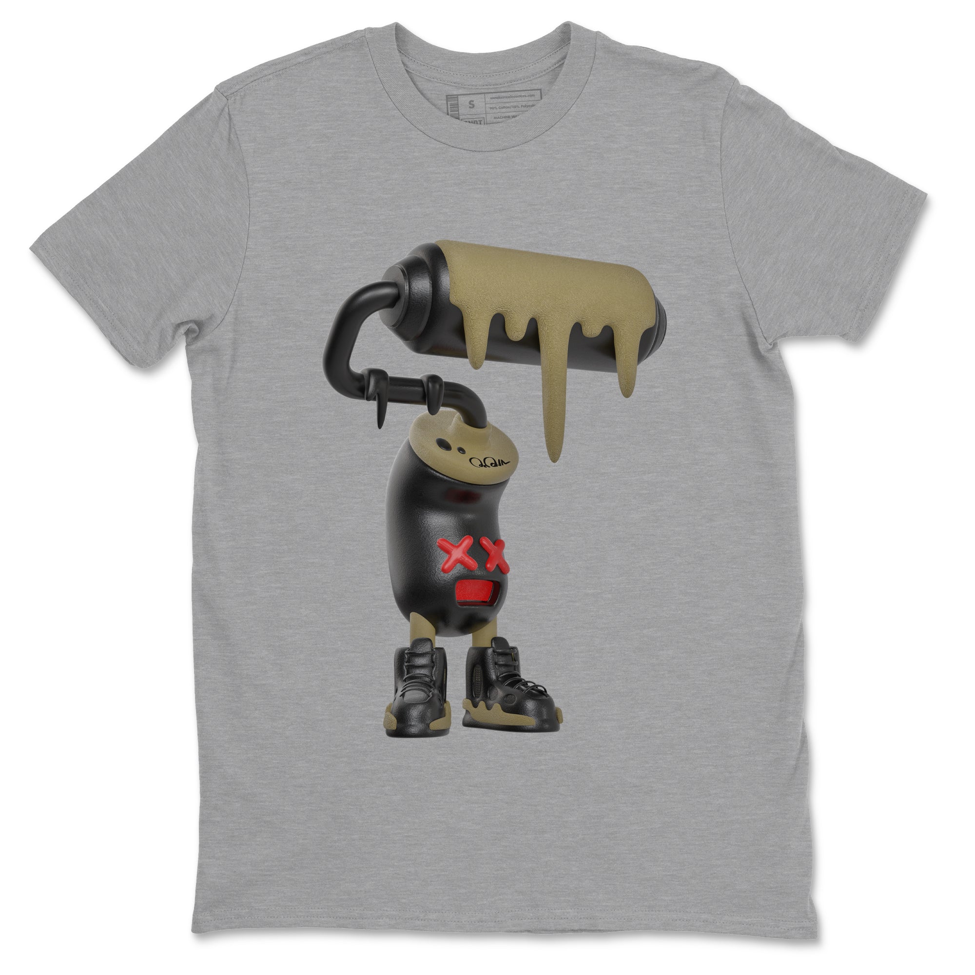 3D Paint Roller snkmatch Tees - Air Jordan 9 Olive